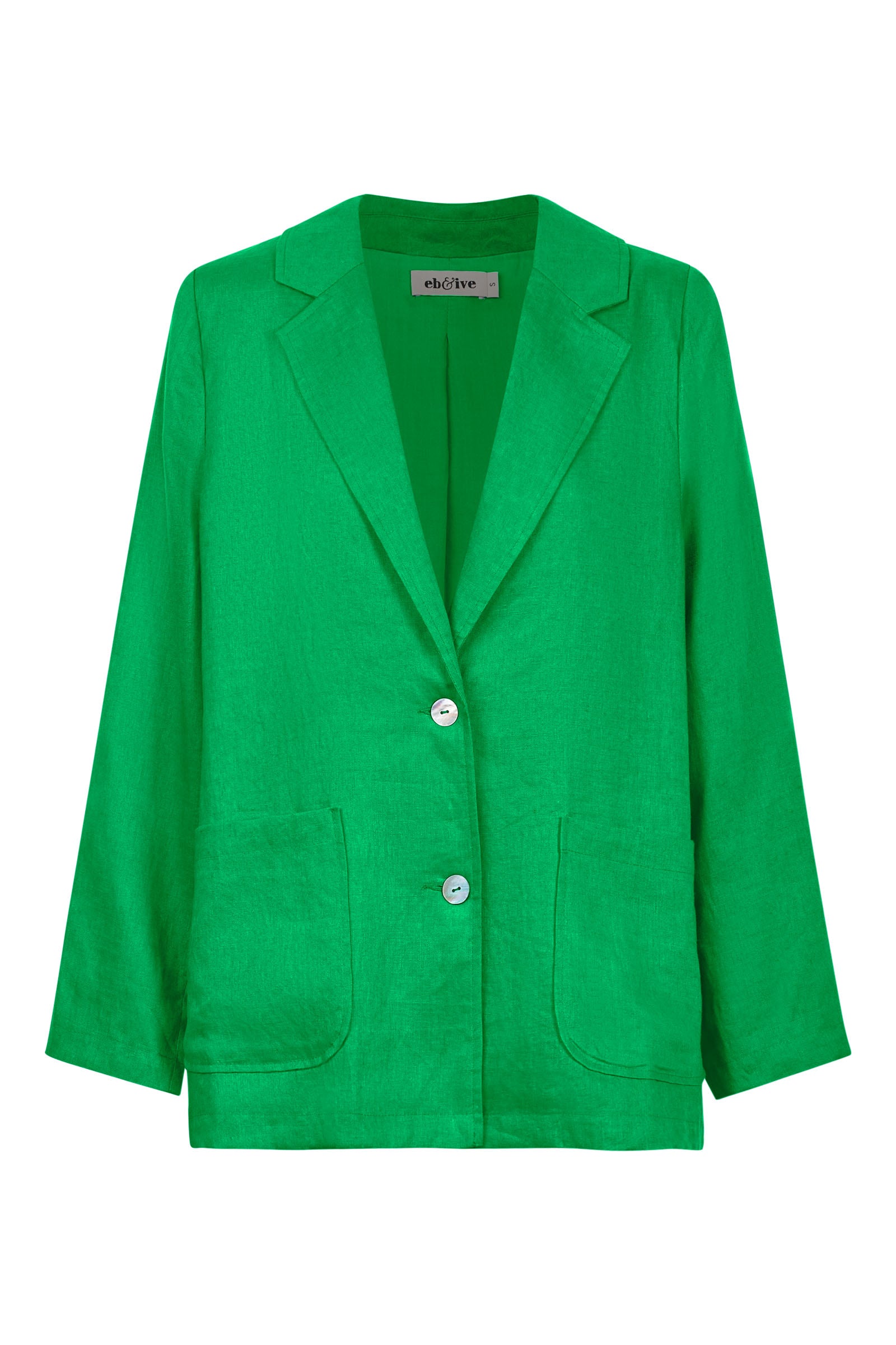 Halcyon Blazer - Emerald - eb&ive Clothing - Jacket Blazer Linen