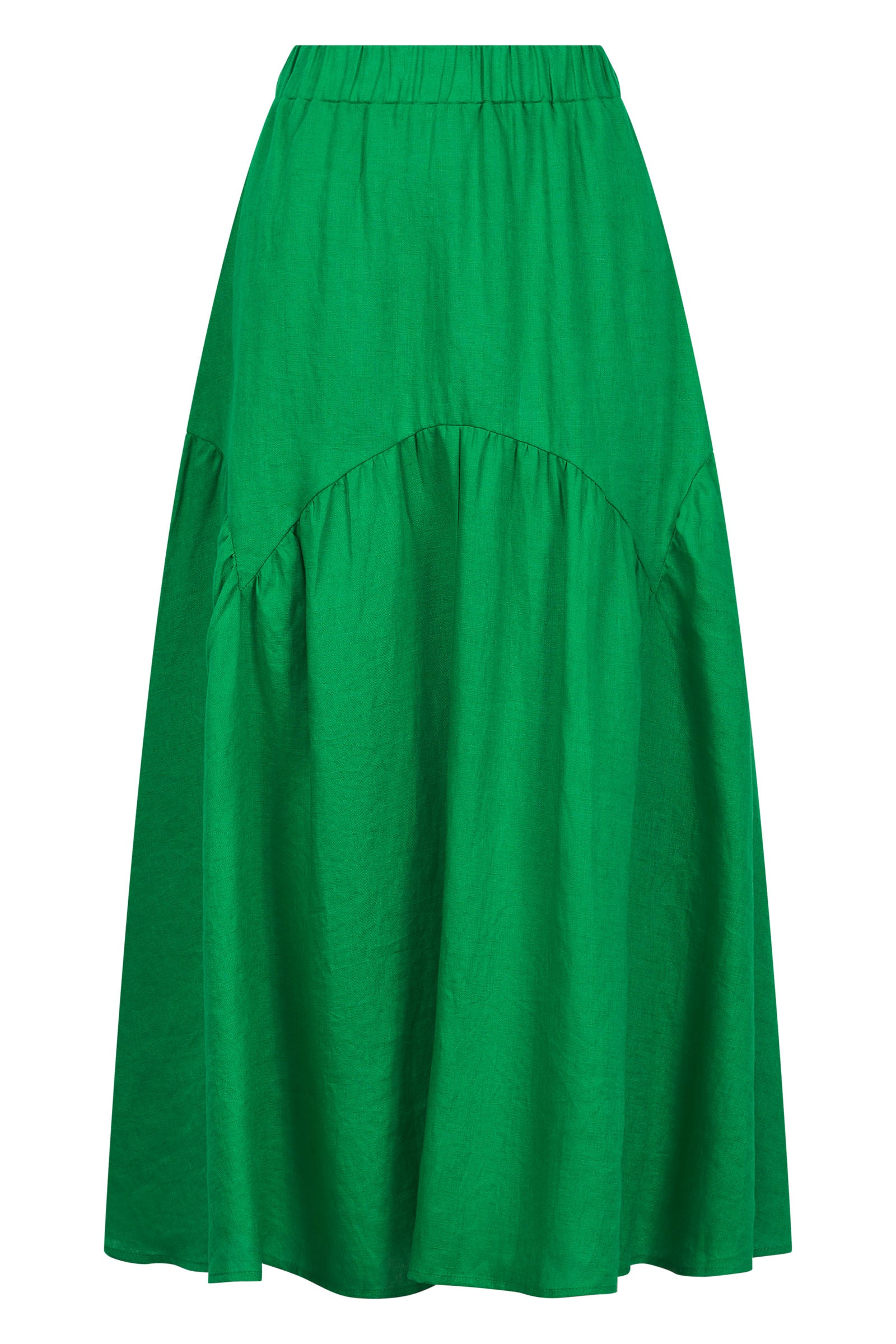 Halcyon Skirt - Emerald - eb&ive Clothing - Skirt Mid Linen