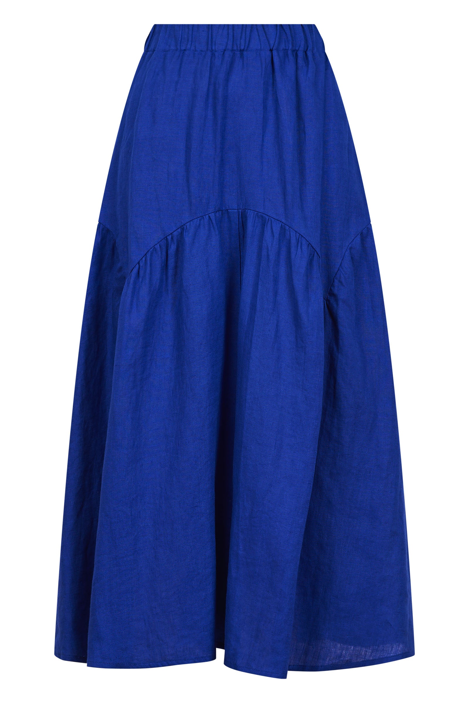 Halcyon Skirt - Cobalt - eb&ive Clothing - Skirt Mid Linen