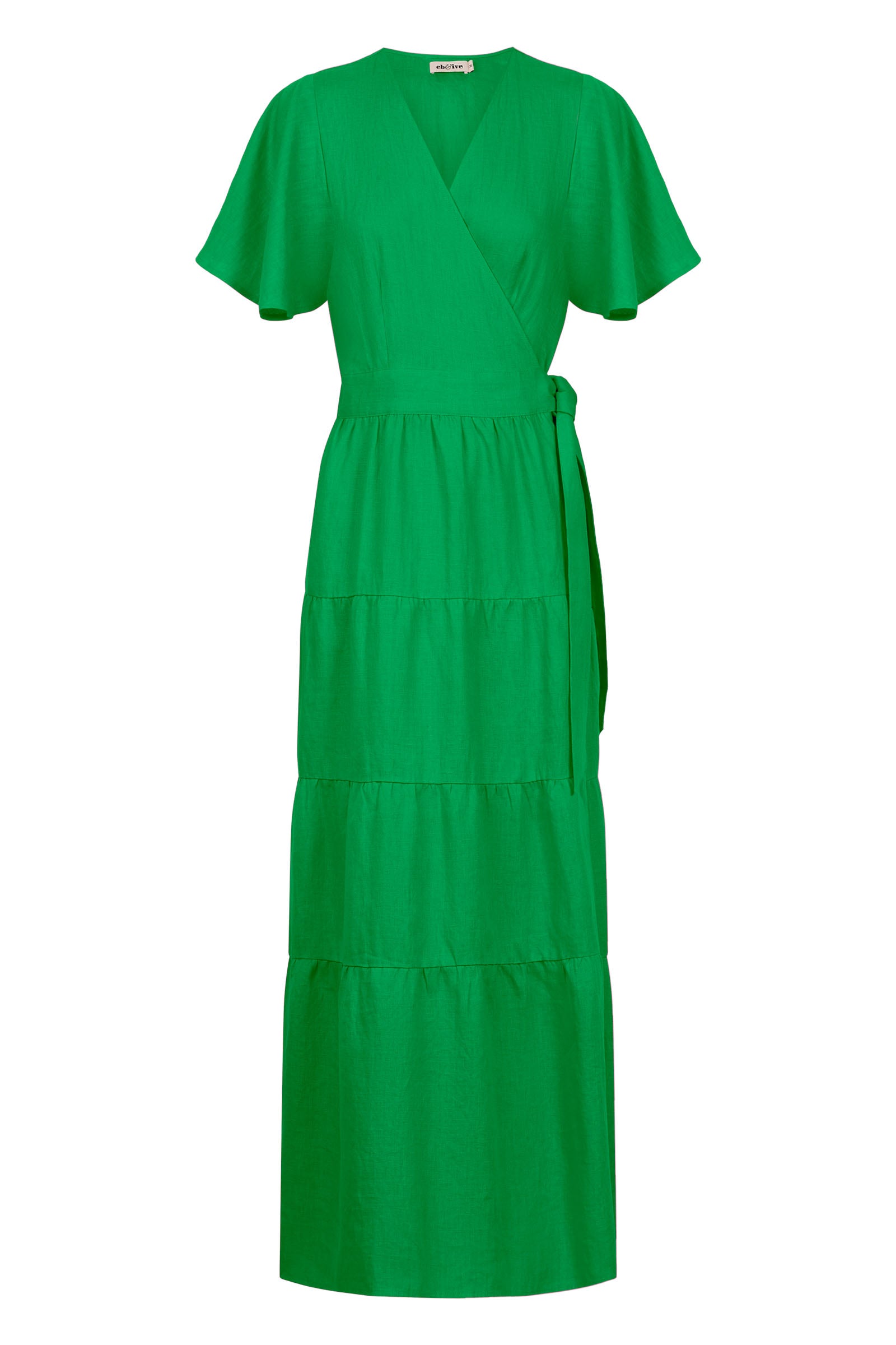 Halcyon Maxi Dress - Emerald - eb&ive Clothing - Dress Maxi Linen