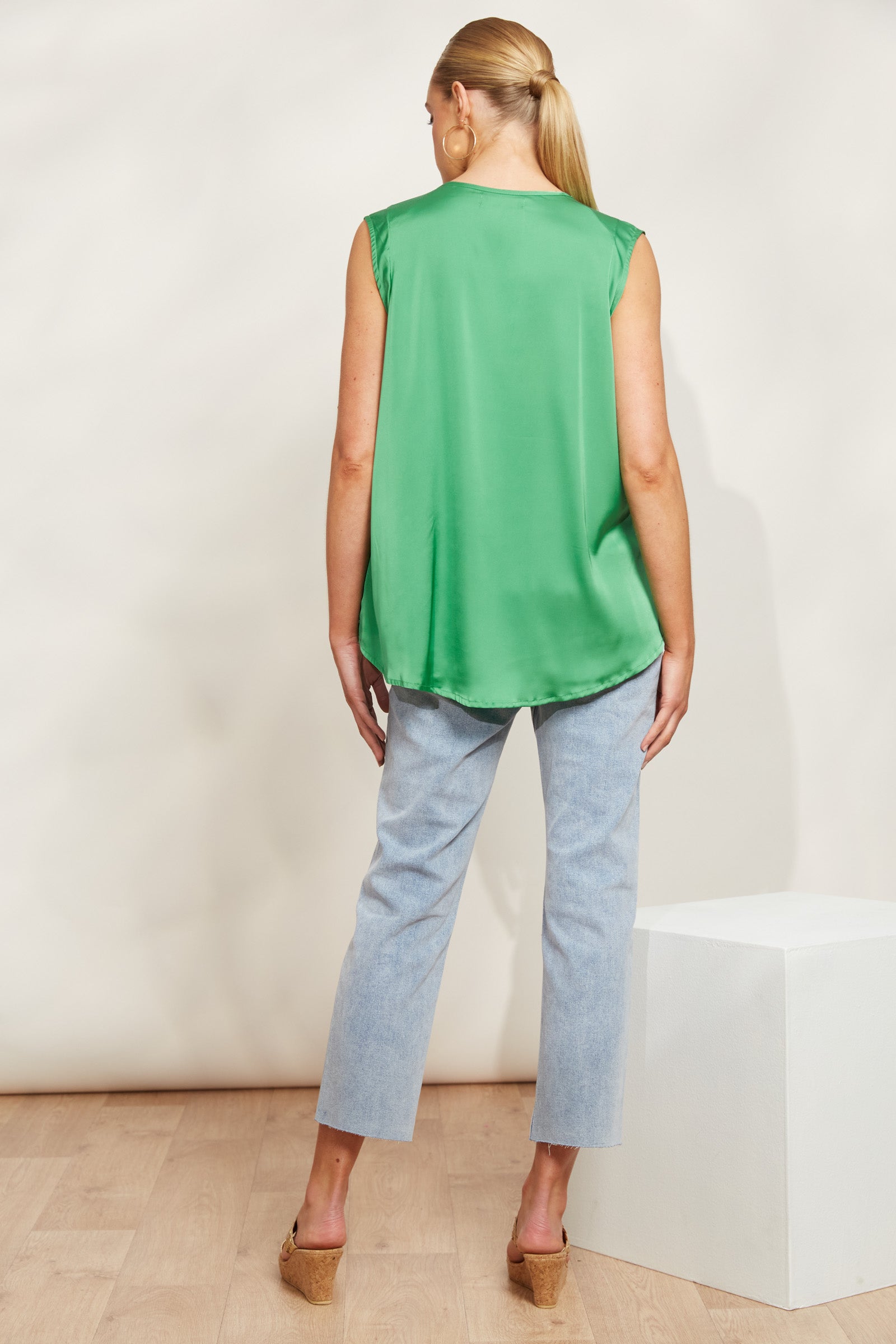 Elysian Tank - Emerald - eb&ive Clothing - Top Sleeveless Dressy