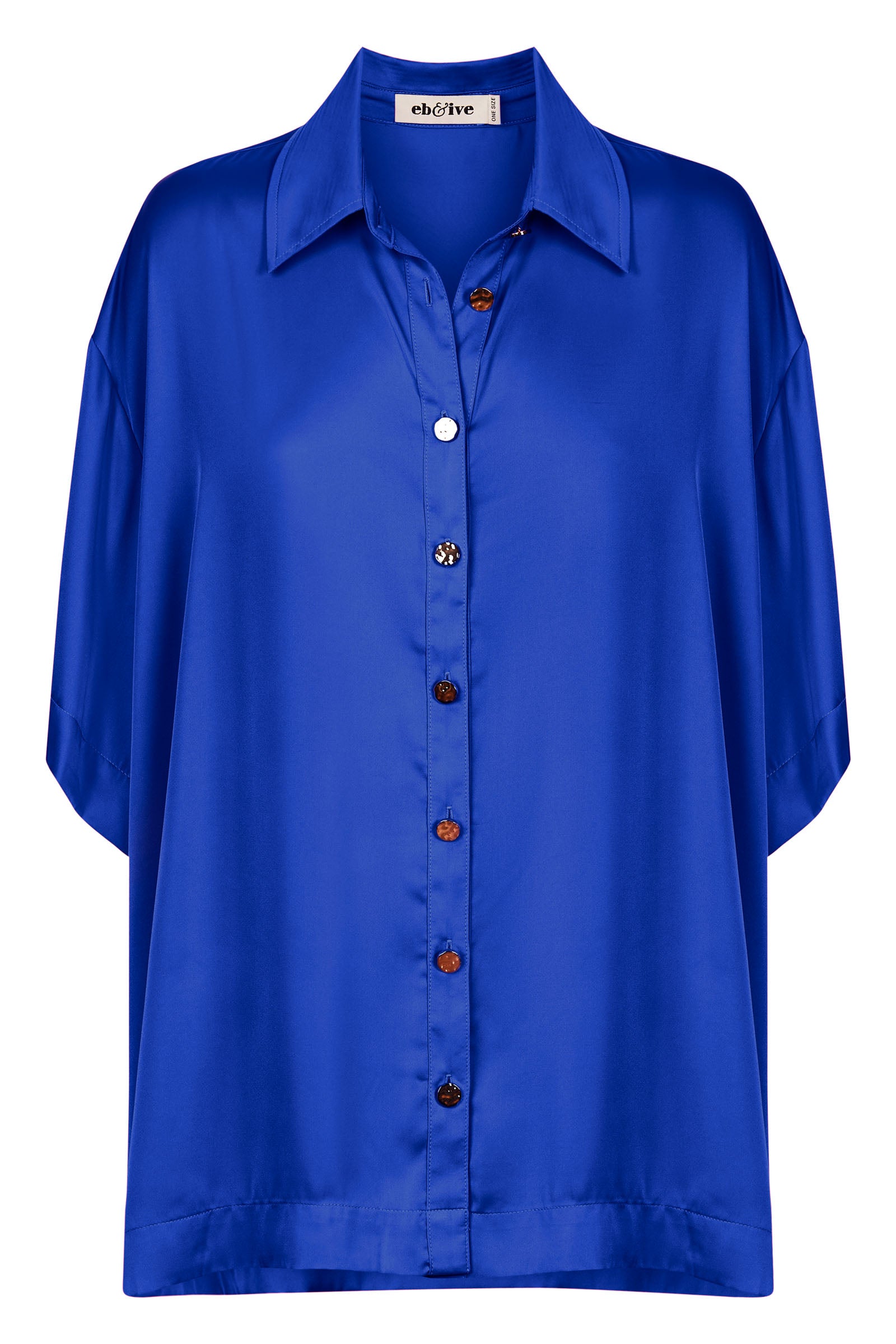 Elysian Shirt - Cobalt - eb&ive Clothing - Shirt S/S