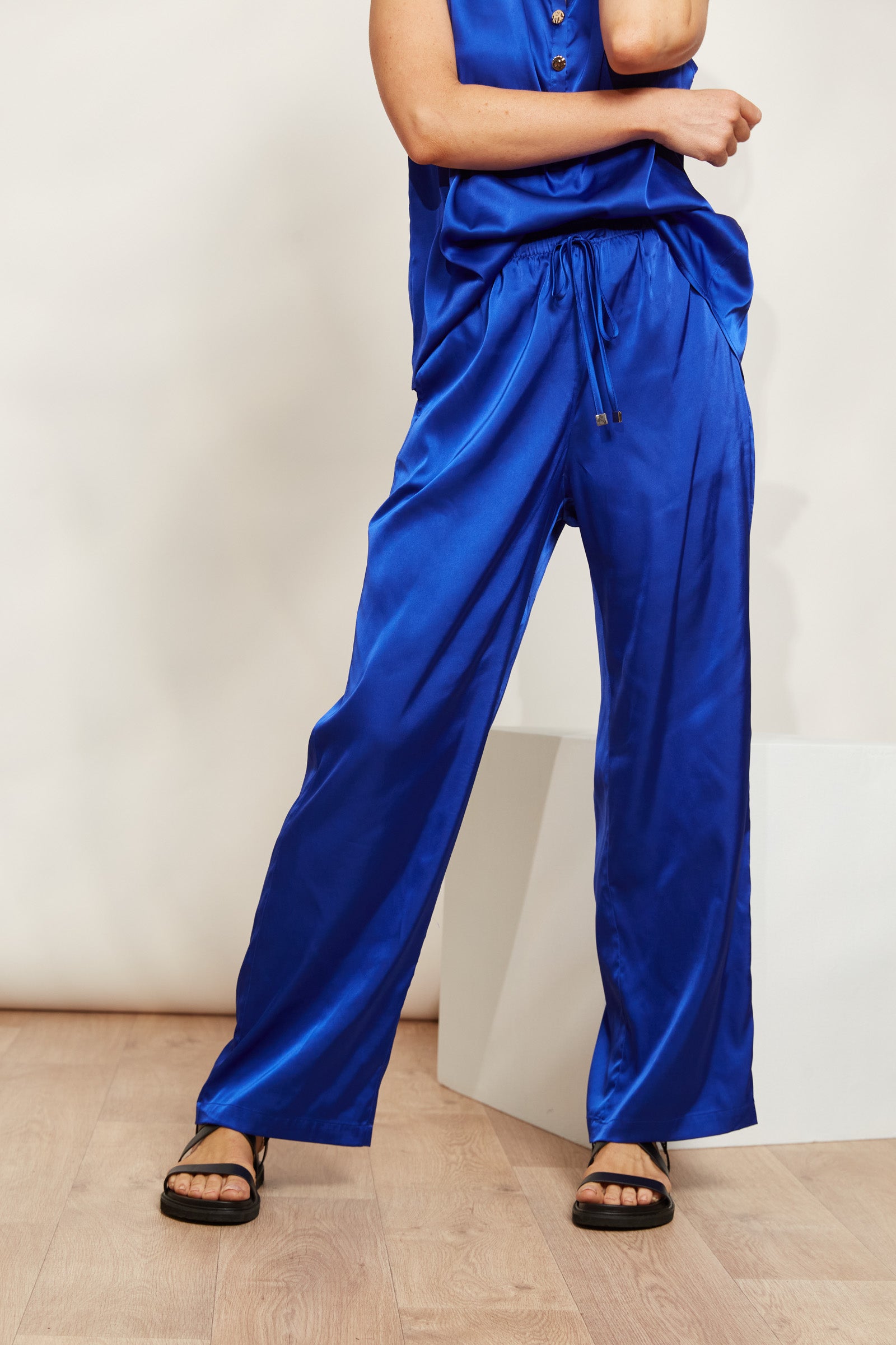 Elysian Pant - Cobalt - eb&ive Clothing - Pant Wide