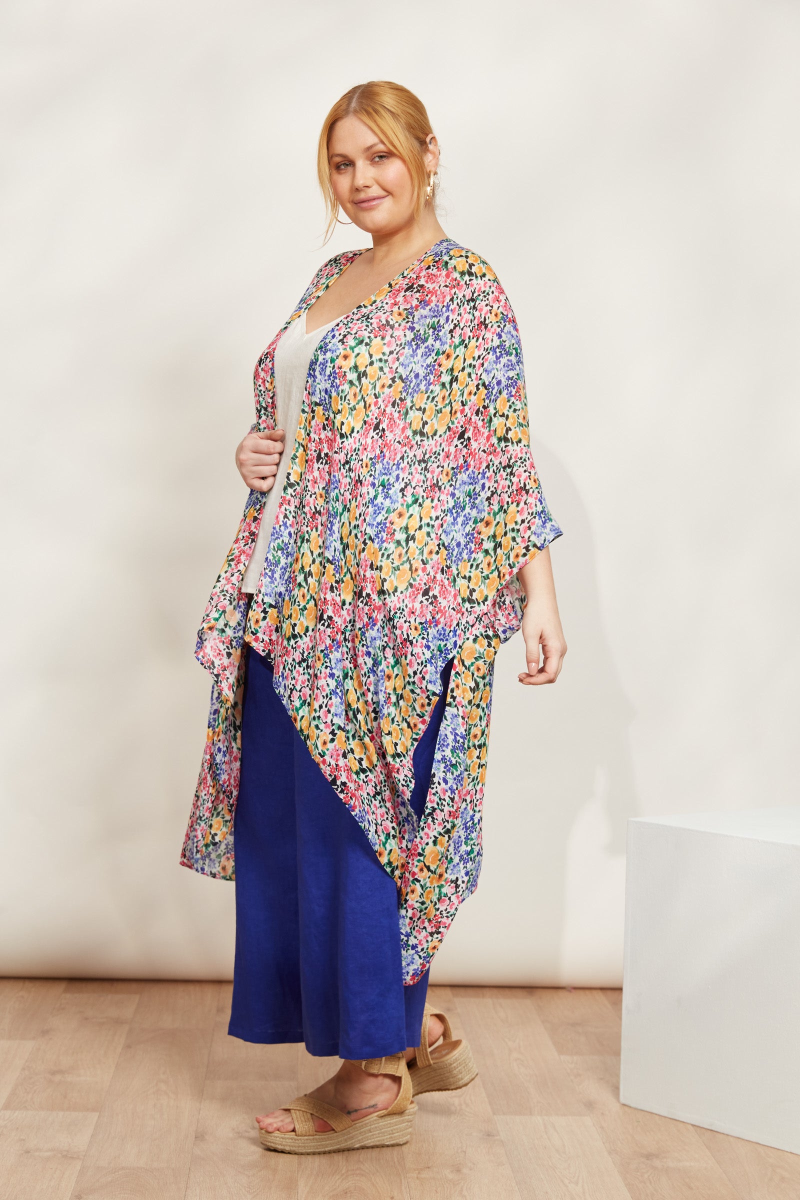 La Mer Cape - Fiore - eb&ive Clothing - Kimono Cape Long One Size