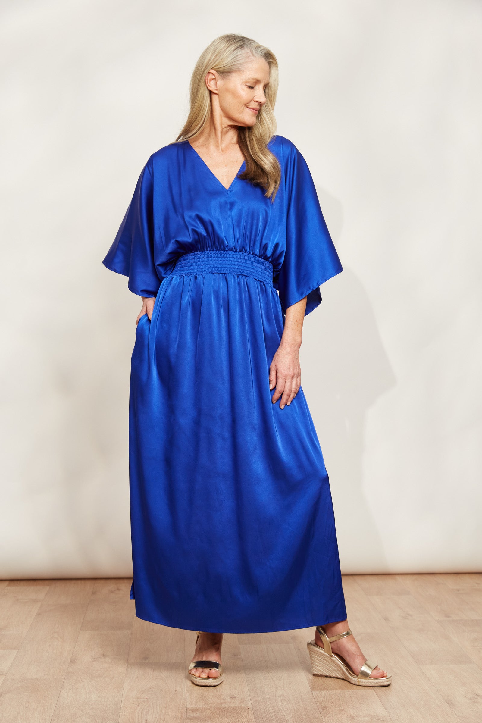 Elysian Maxi - Cobalt - eb&ive Clothing - Dress Maxi Dressy