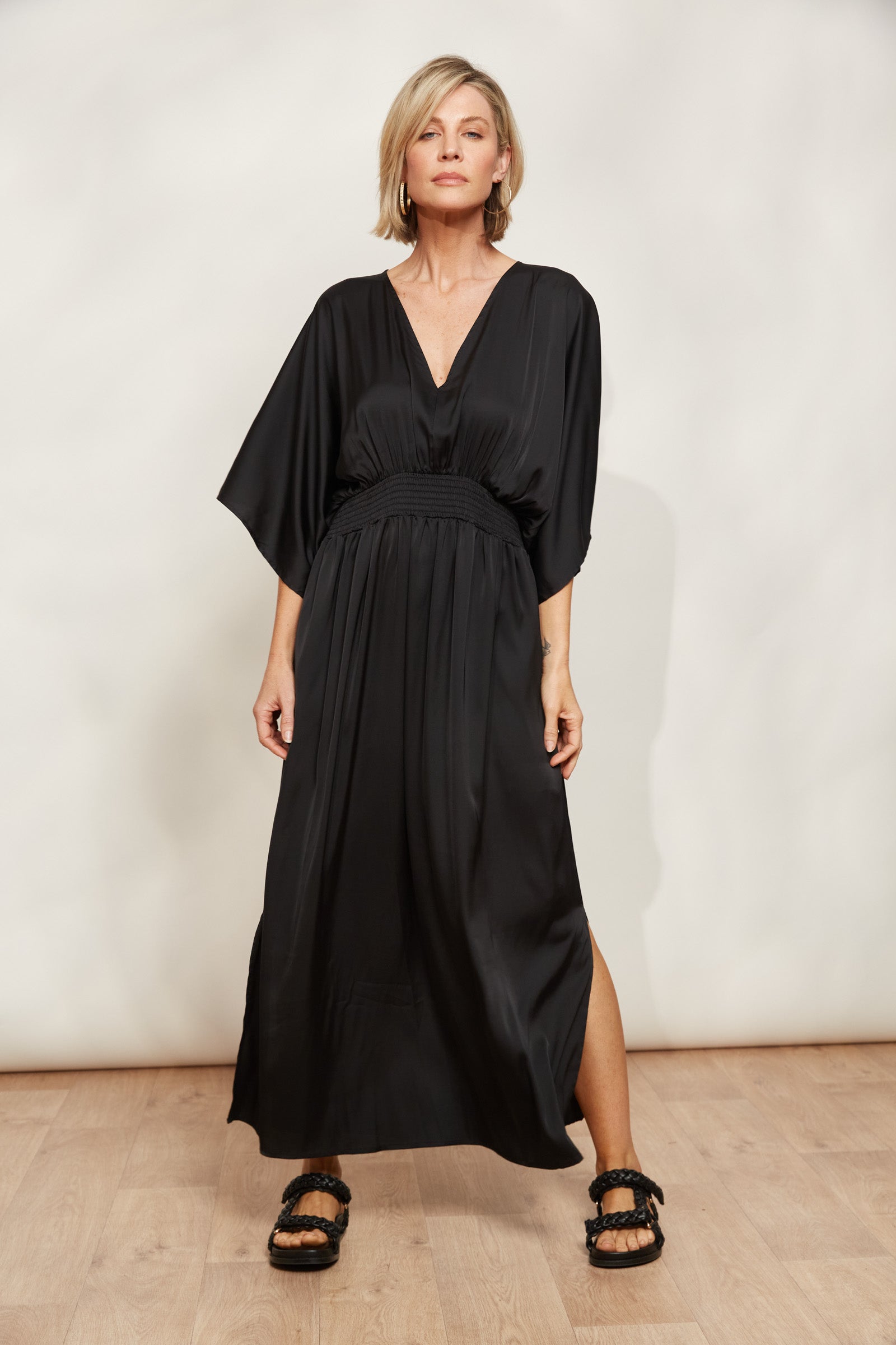 Elysian Maxi - Sable - eb&ive Clothing - Dress Maxi Dressy