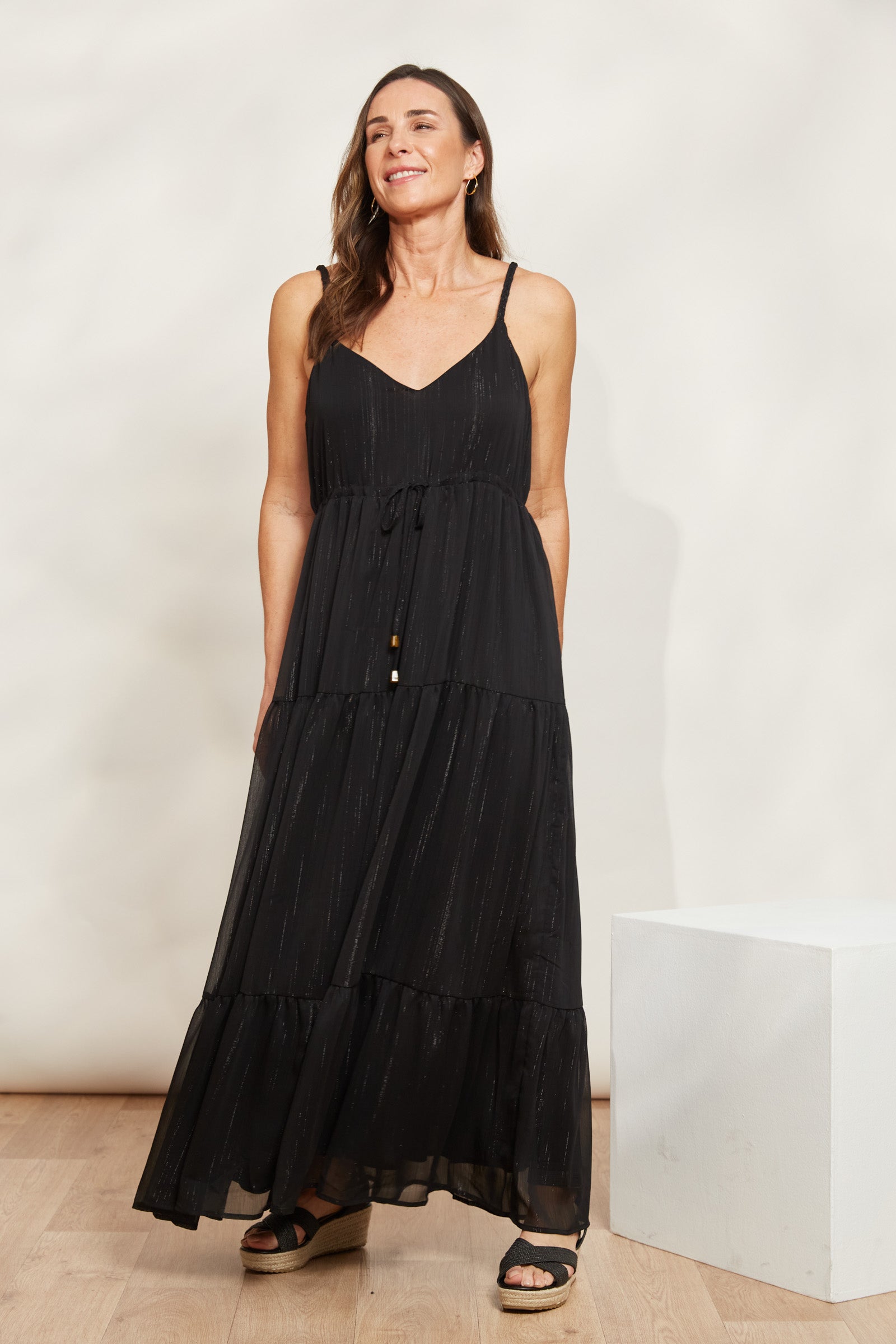 Solstice Tank Maxi - Sable - eb&ive Clothing - Dress Strappy Maxi