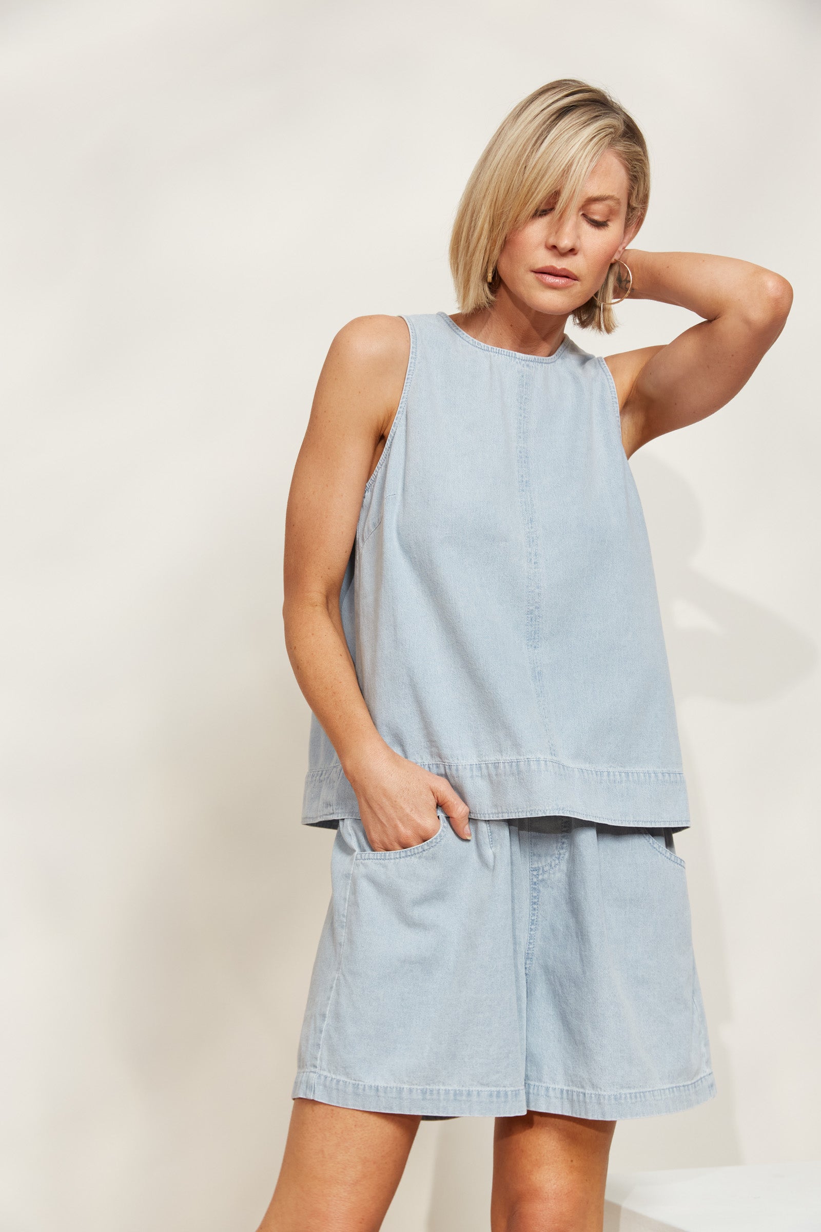 Playa Tank - Capri - eb&ive Clothing - Top Sleeveless Denim