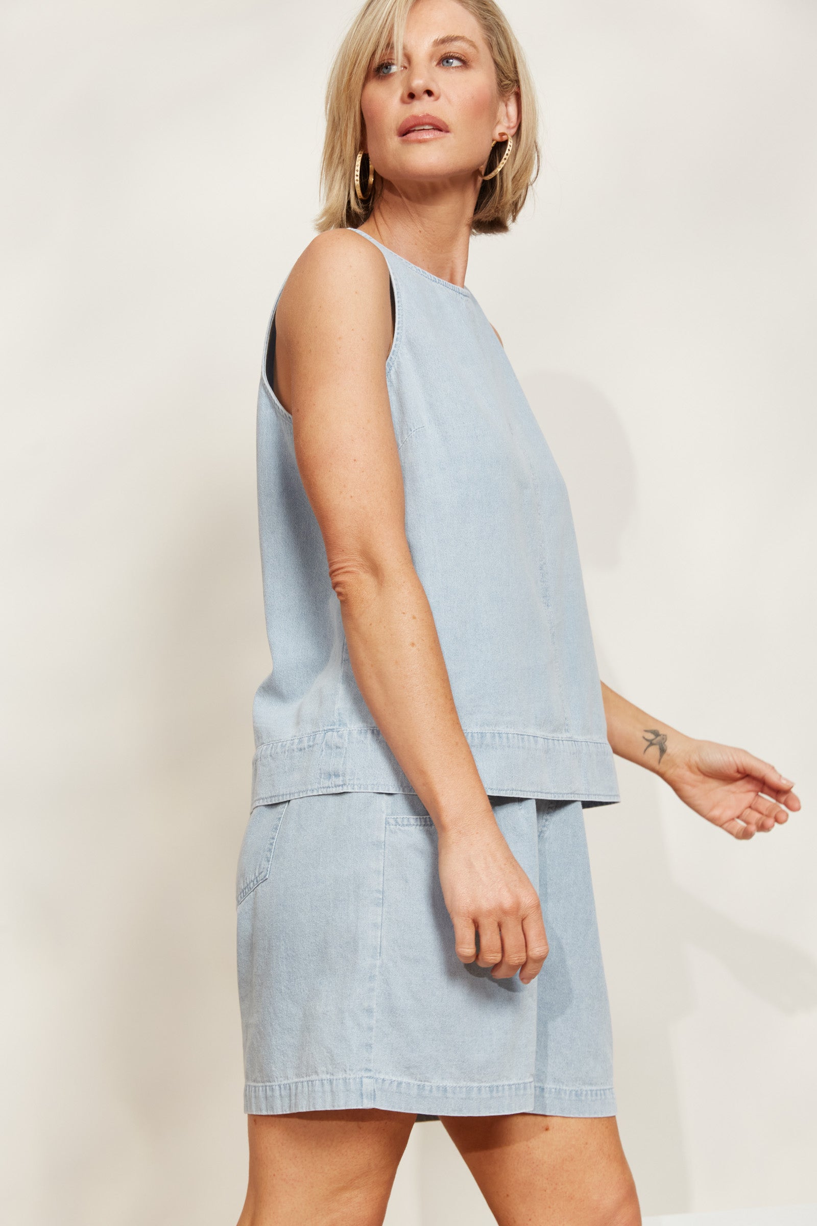 Playa Tank - Capri - eb&ive Clothing - Top Sleeveless Denim