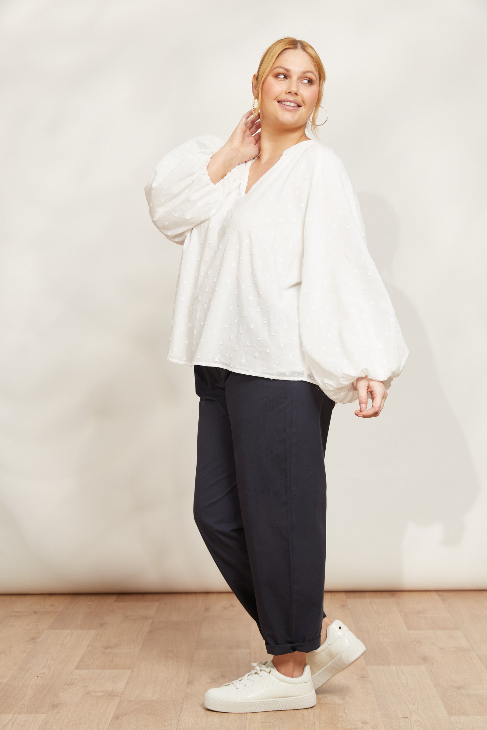 Zephyr Blouse - Opal - eb&ive Clothing - Top L/S