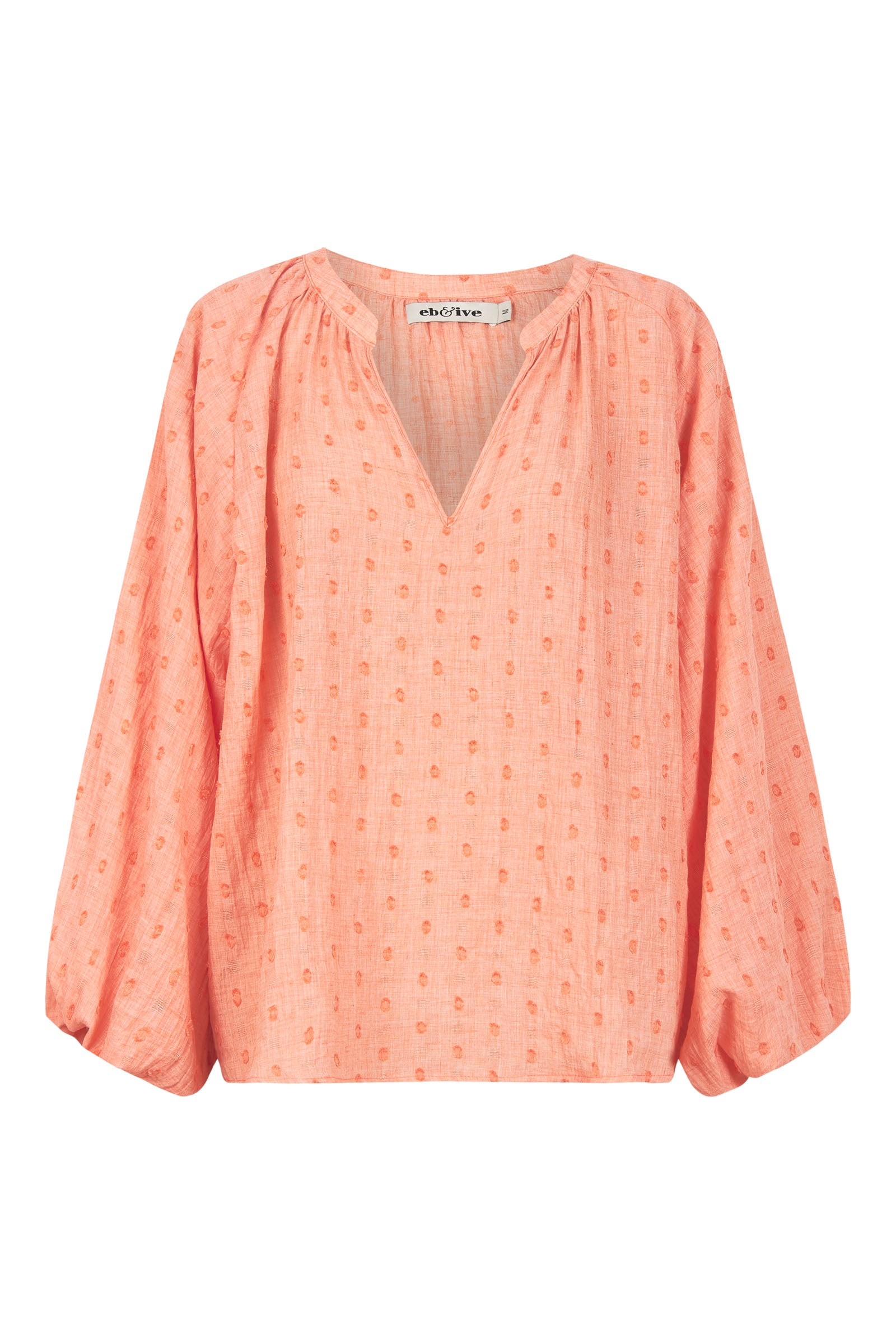 Zephyr Blouse - Papaya - eb&ive Clothing - Top L/S