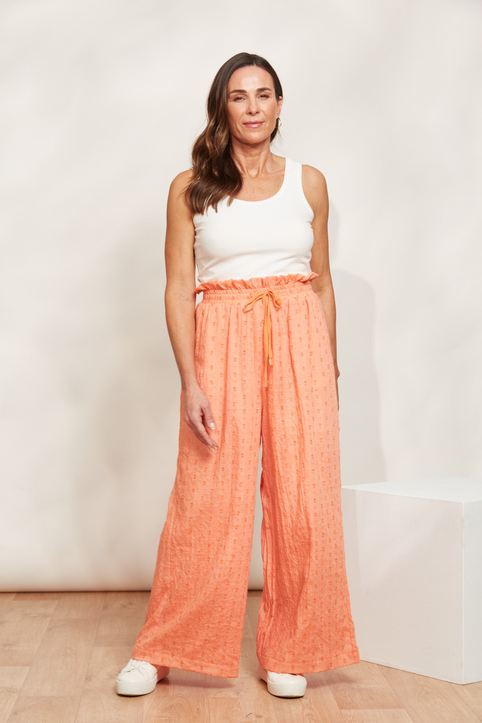 Zephyr Pant - Papaya - eb&ive Clothing - Pant Wide