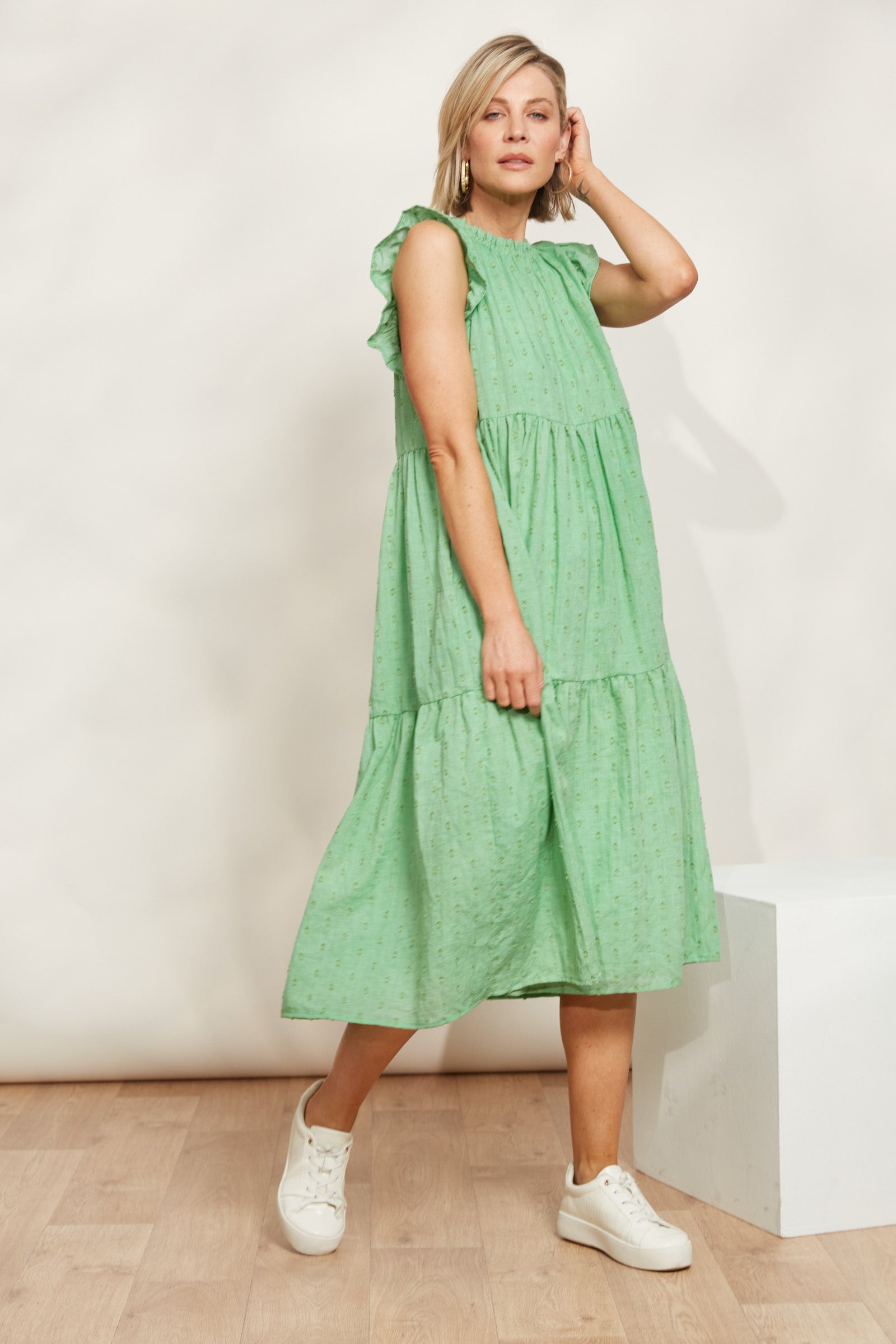 Zephyr Dress - Jade - eb&ive Clothing - Dress Mid