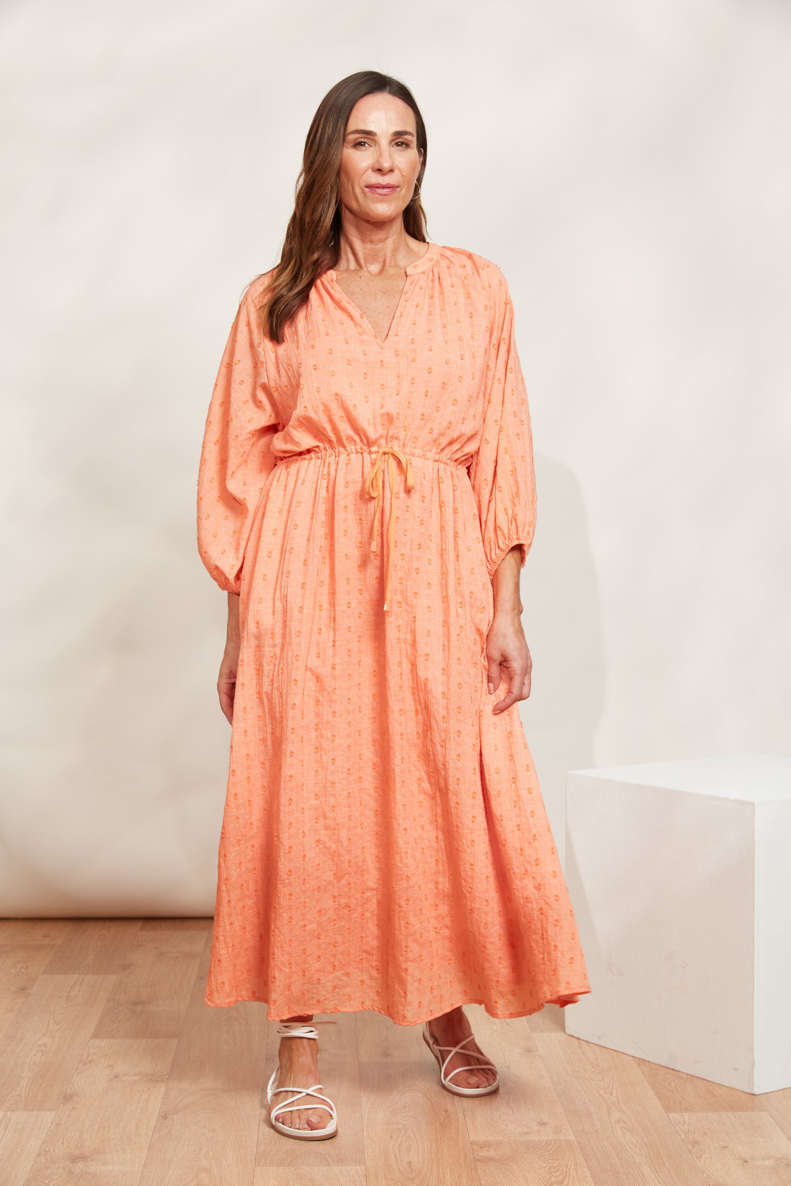 Zephyr Maxi Dress - Papaya - eb&ive Clothing - Dress Maxi