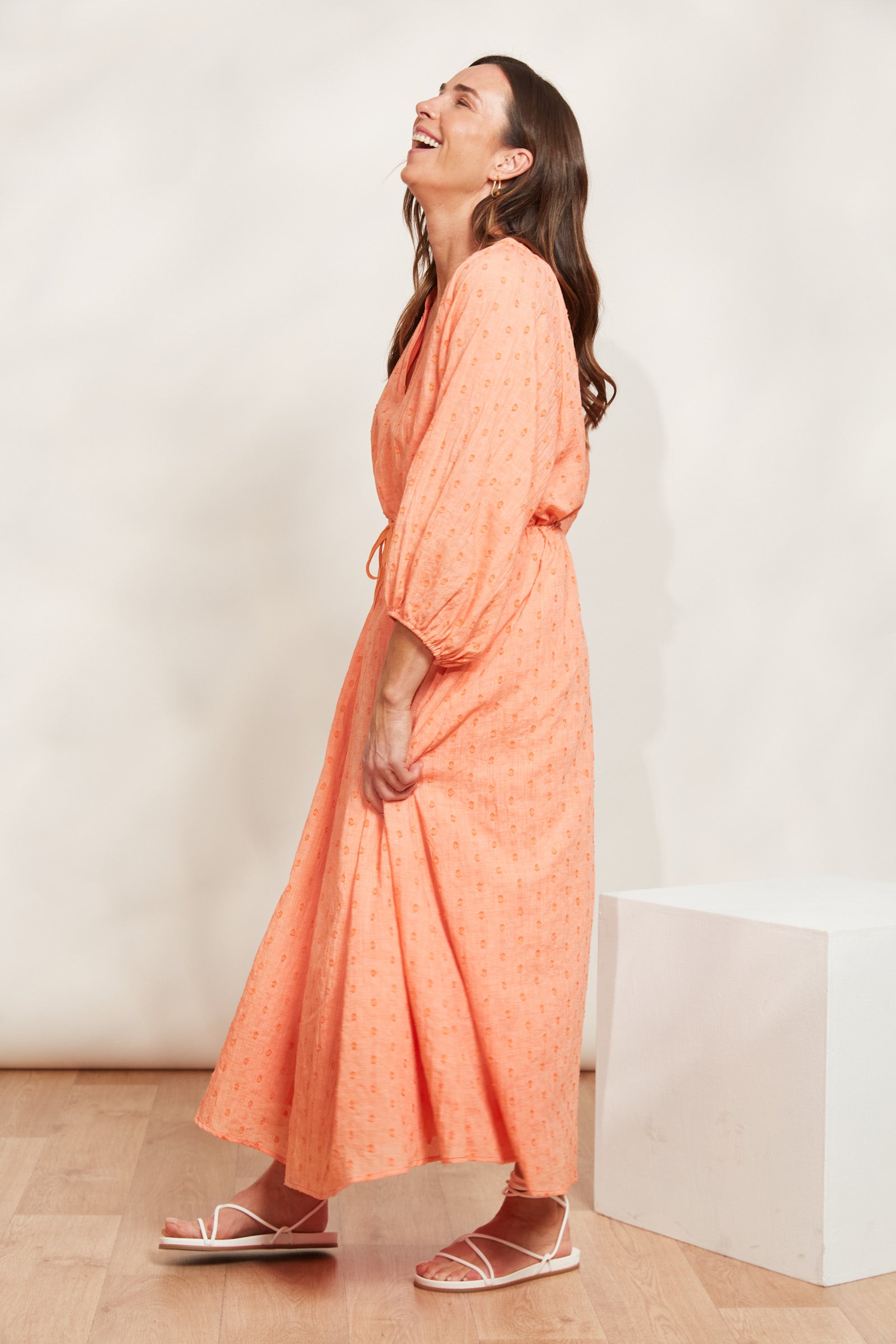 Zephyr Maxi Dress - Papaya - eb&ive Clothing - Dress Maxi