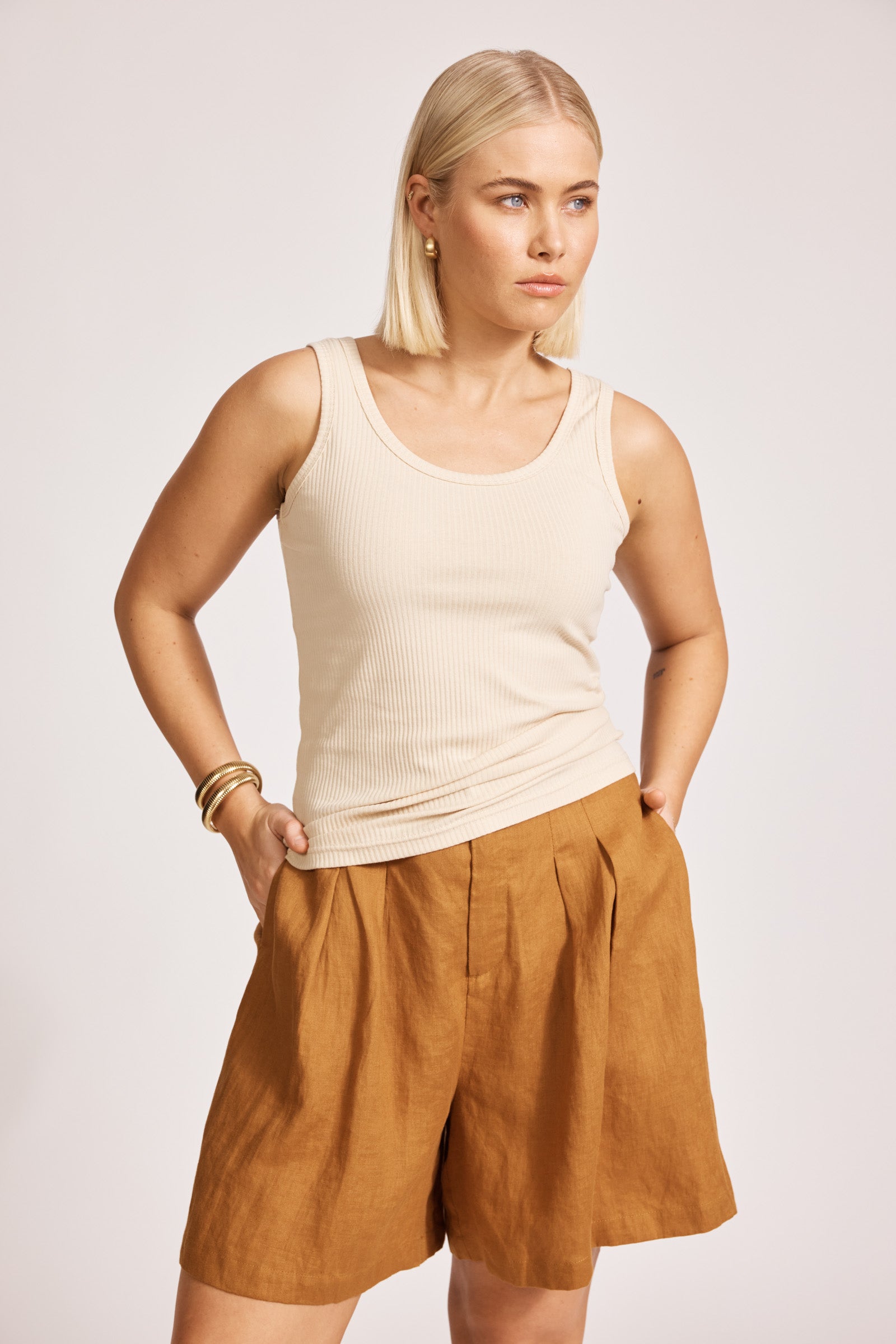 La Plage Tank - Stone
