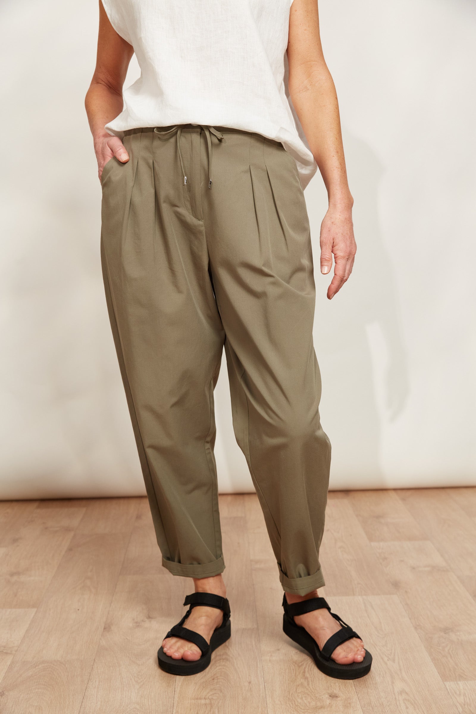 La Plage Pant - Khaki - eb&ive Clothing - Pant Relaxed