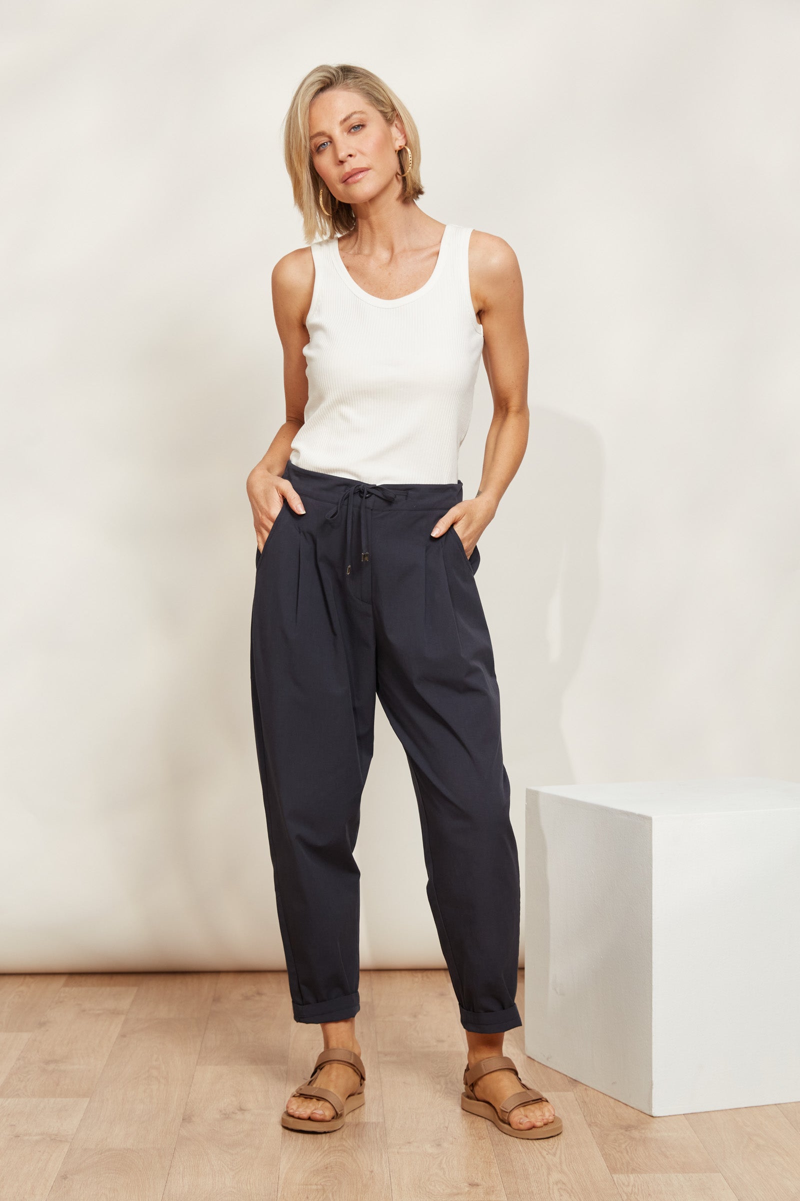 La Plage Pant - Indigo - eb&ive Clothing - Pant Relaxed