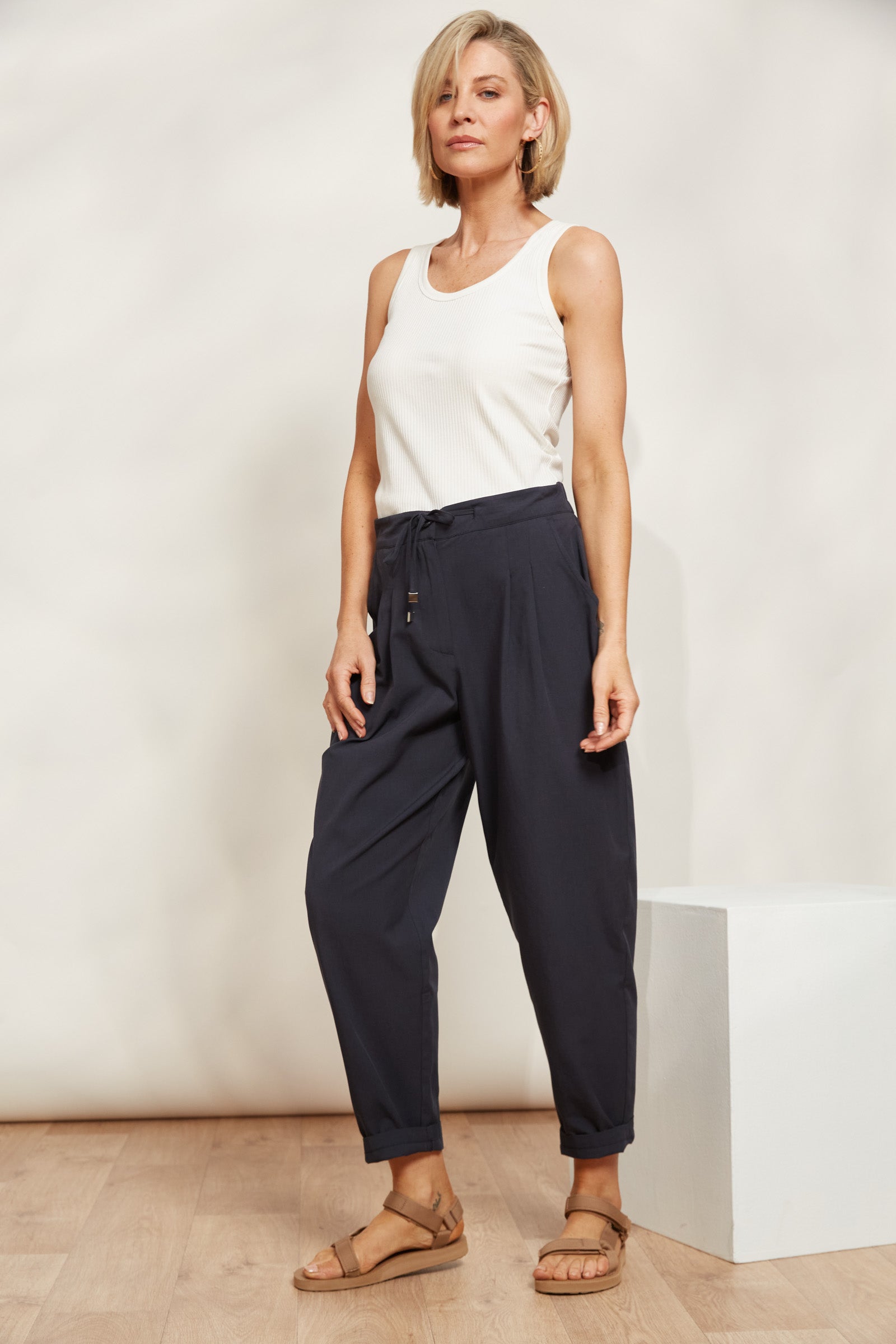 La Plage Pant - Indigo - eb&ive Clothing - Pant Relaxed