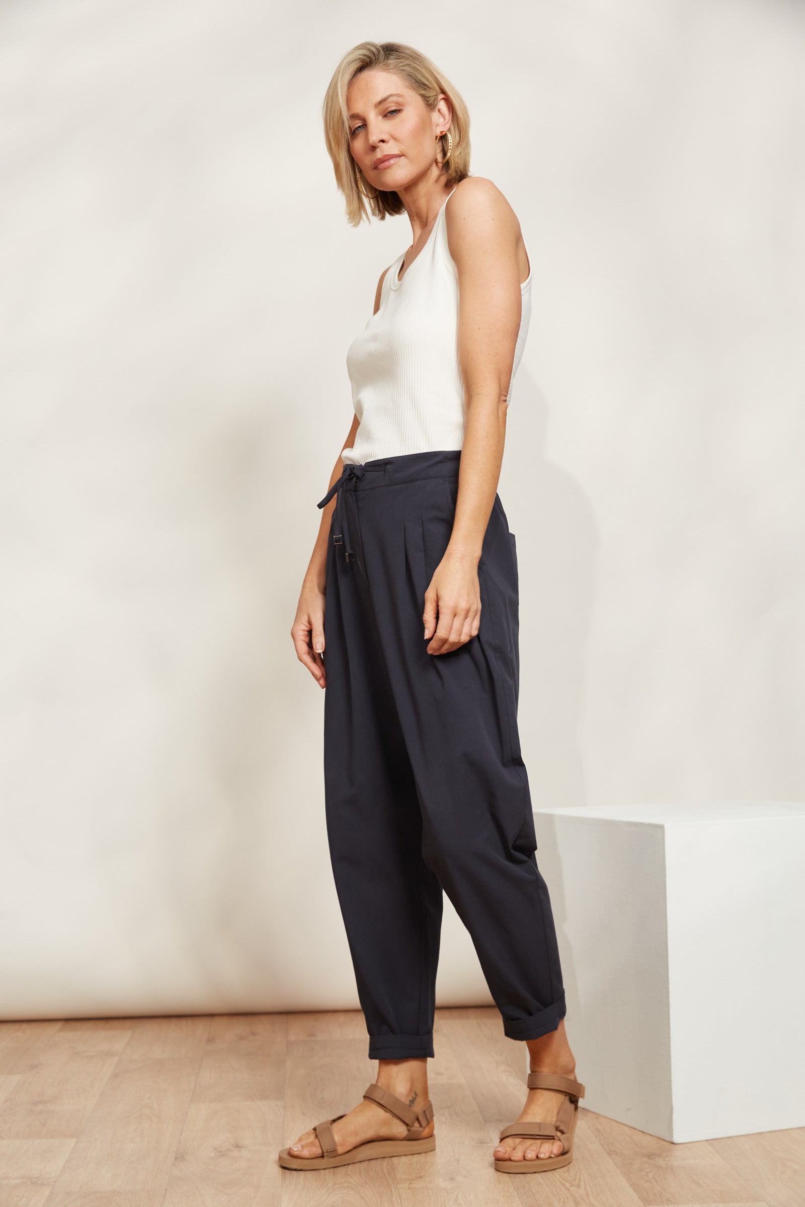 La Plage Pant - Indigo - eb&ive Clothing - Pant Relaxed