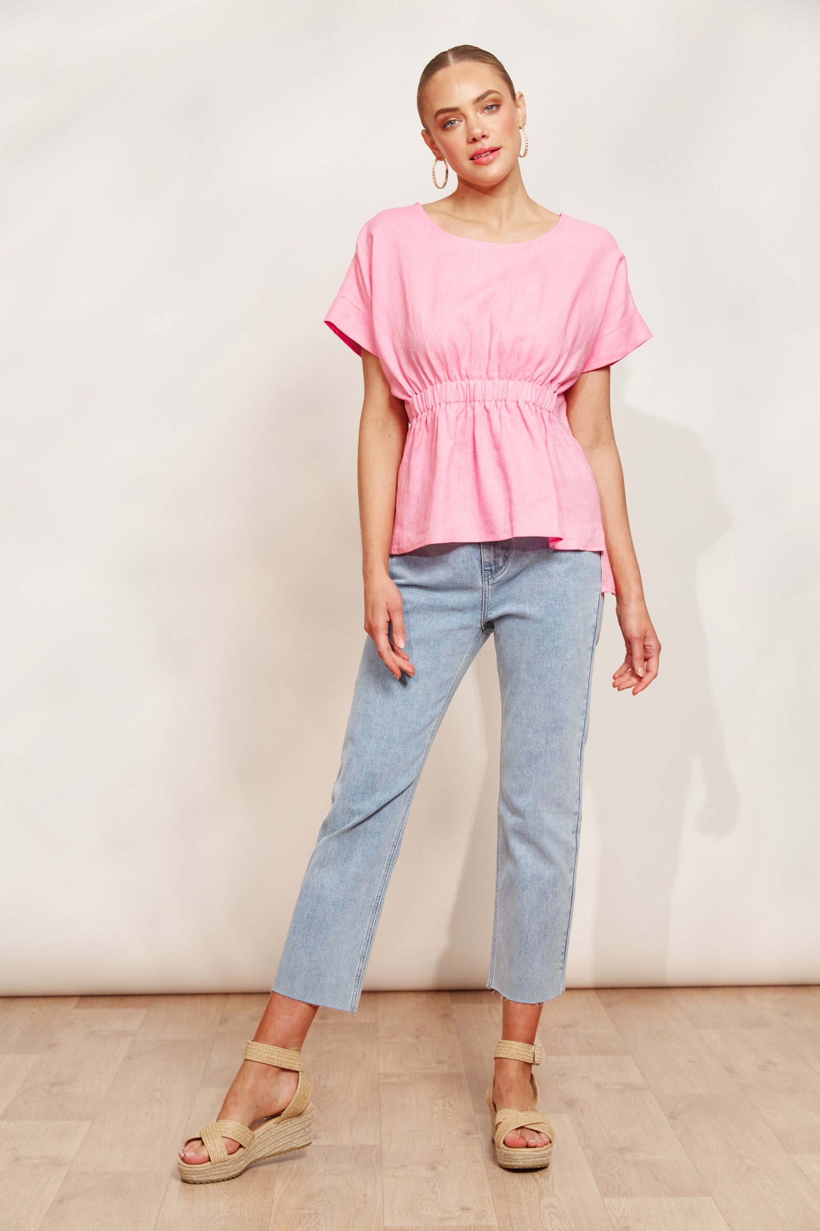 Sojourn Top - Cameo - eb&ive Clothing - Top S/S Linen