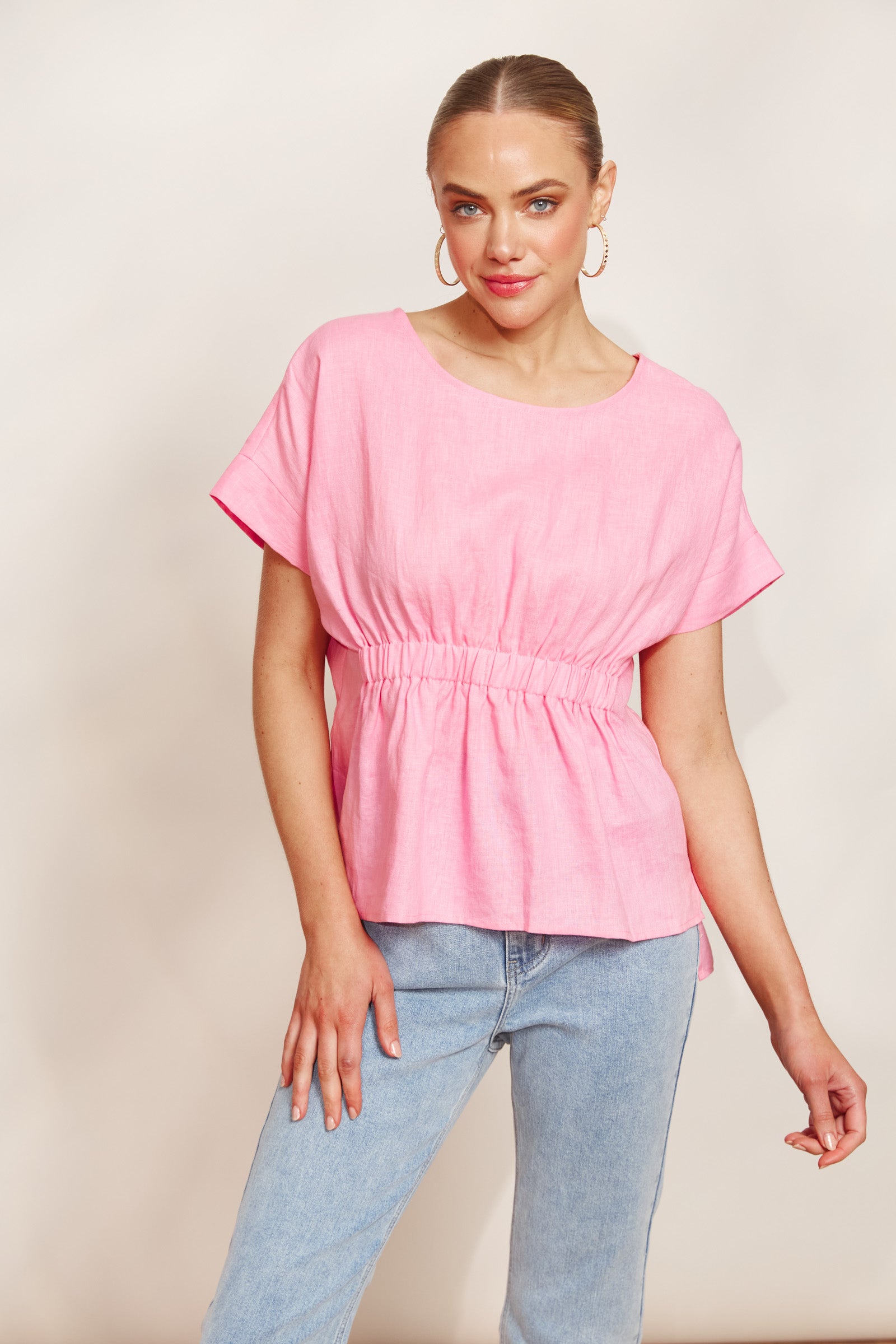 Sojourn Top - Cameo - eb&ive Clothing - Top S/S Linen