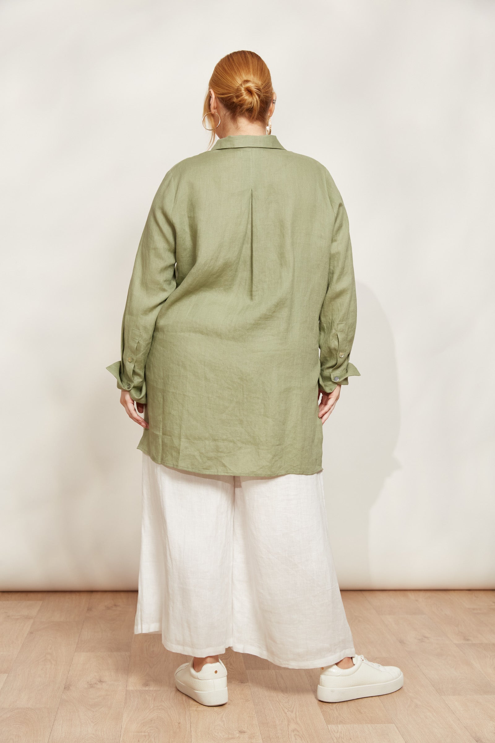 Sojourn Shirt - Aloe - eb&ive Clothing - Shirt L/S Linen