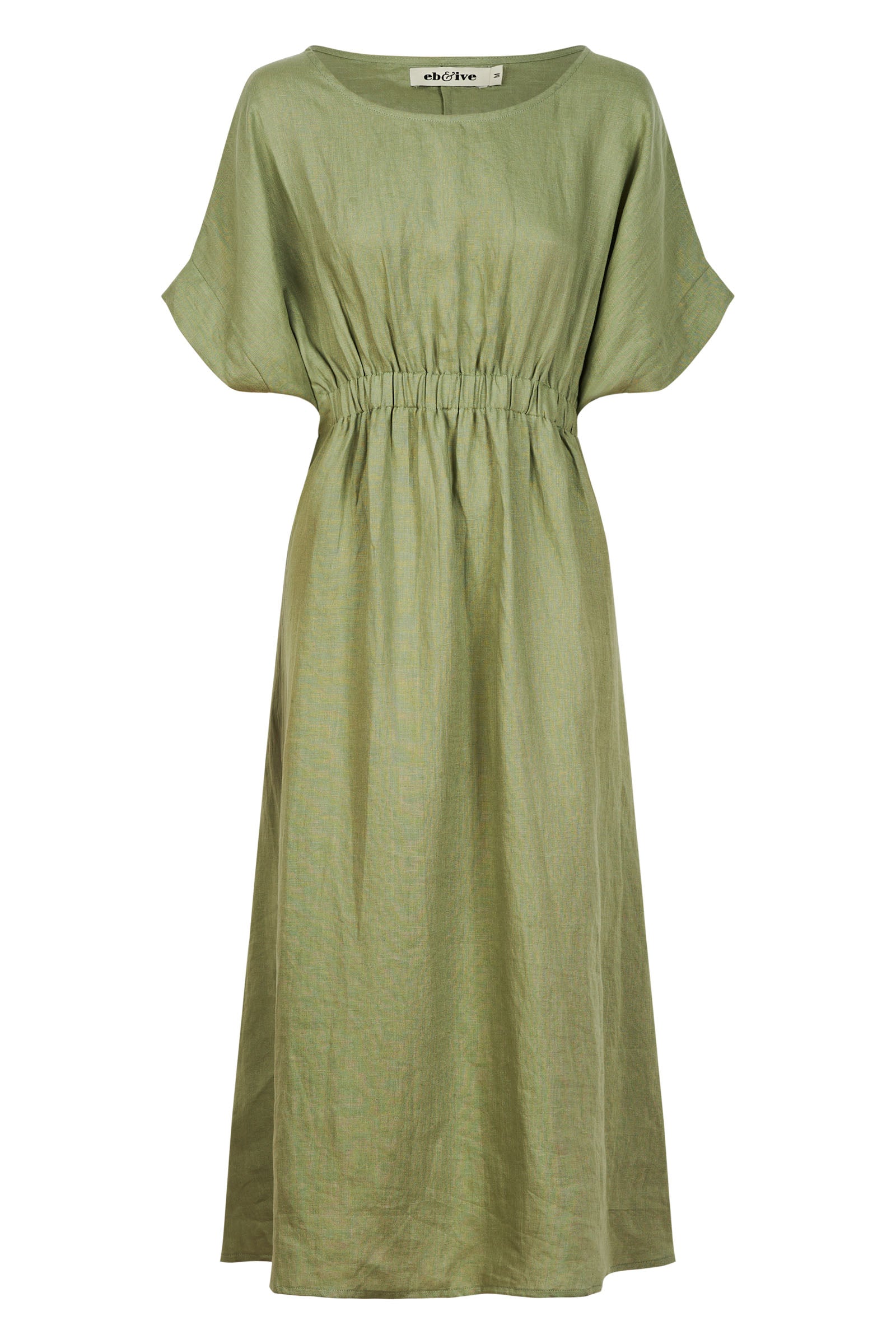 Sojourn Dress - Aloe - eb&ive Clothing - Dress Mid Linen