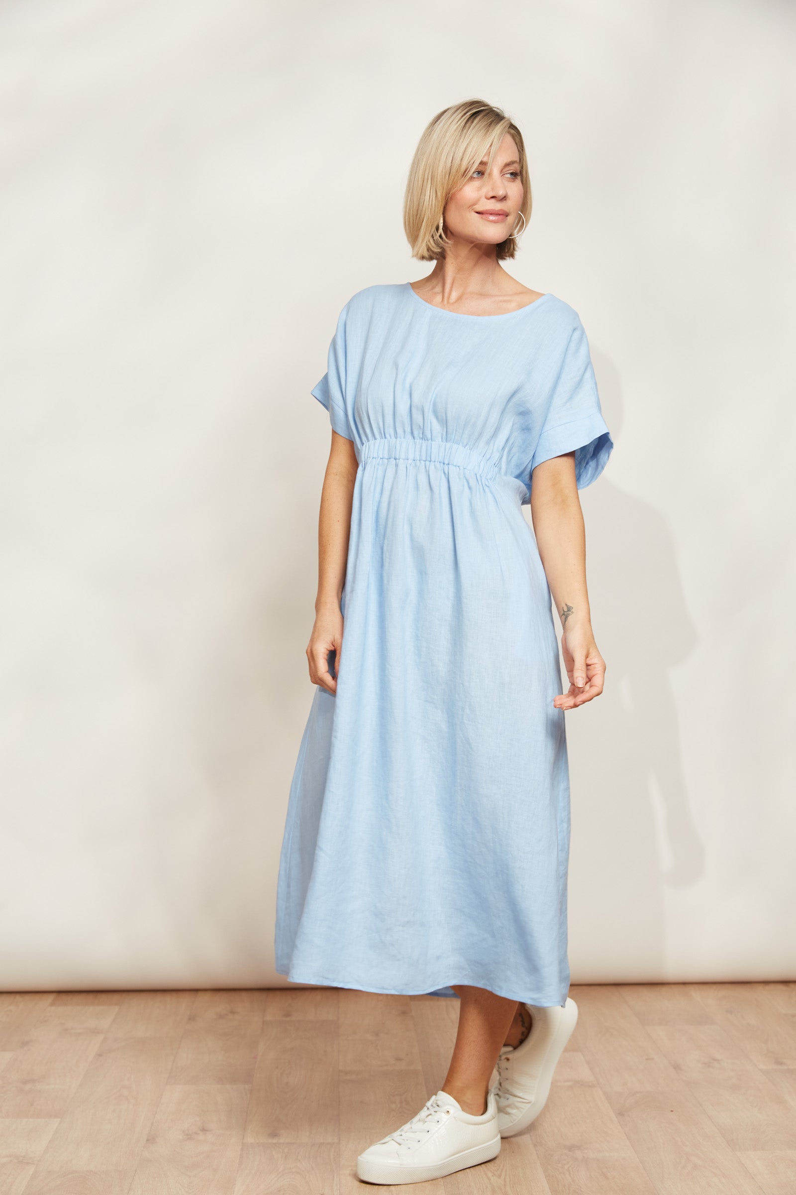 Sojourn Dress - Coast - eb&ive Clothing - Dress Mid Linen