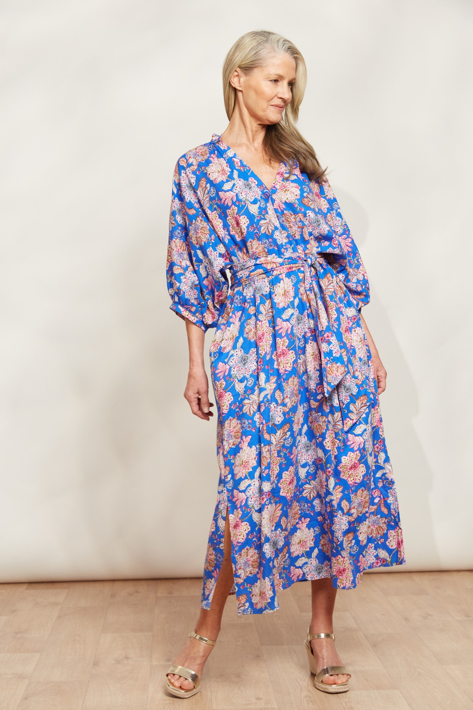 Seraphic Tie Dress - Palme - eb&ive Clothing - Dress Mid Linen