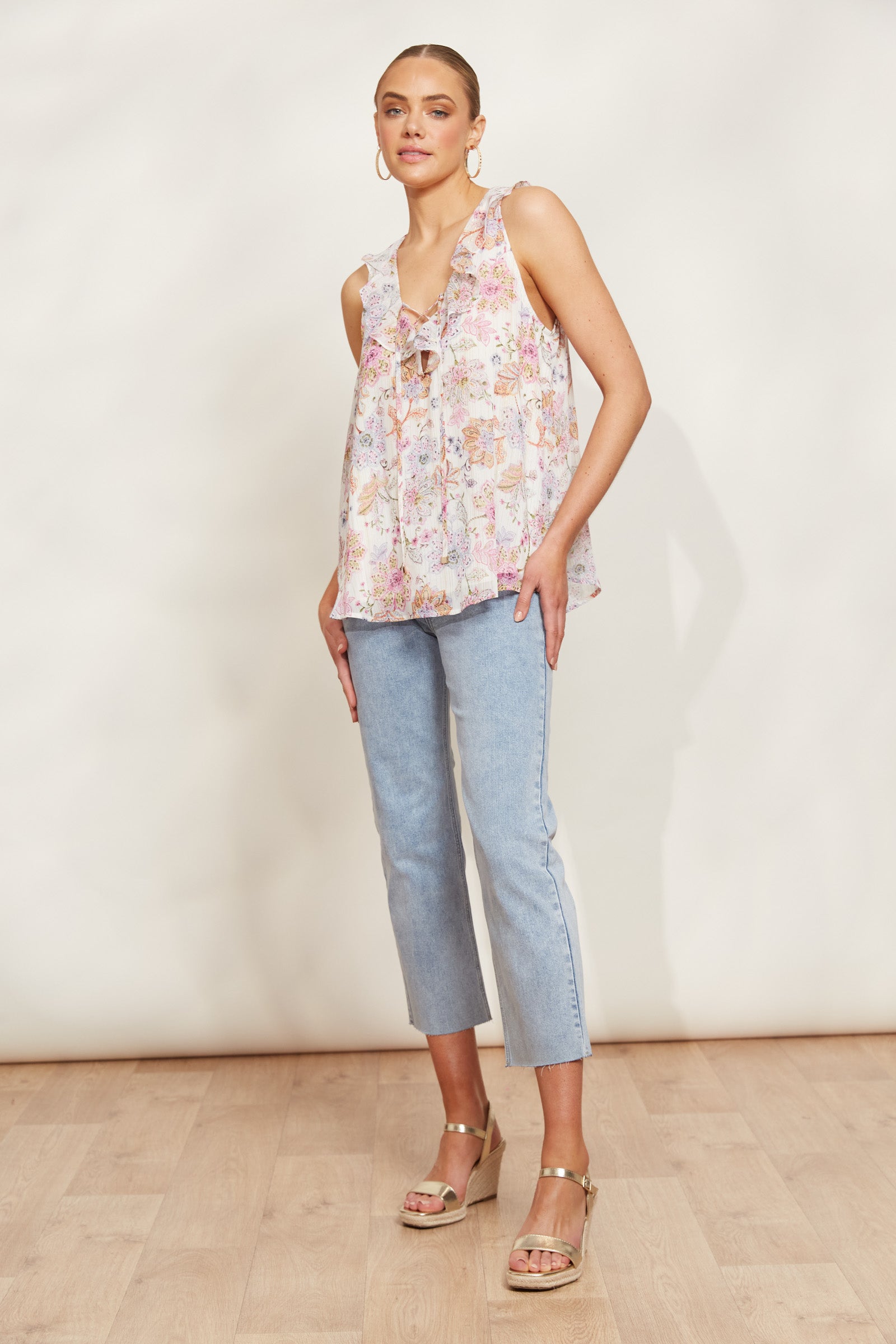 Sereno Tank - Paisley - eb&ive Clothing - Top Sleeveless