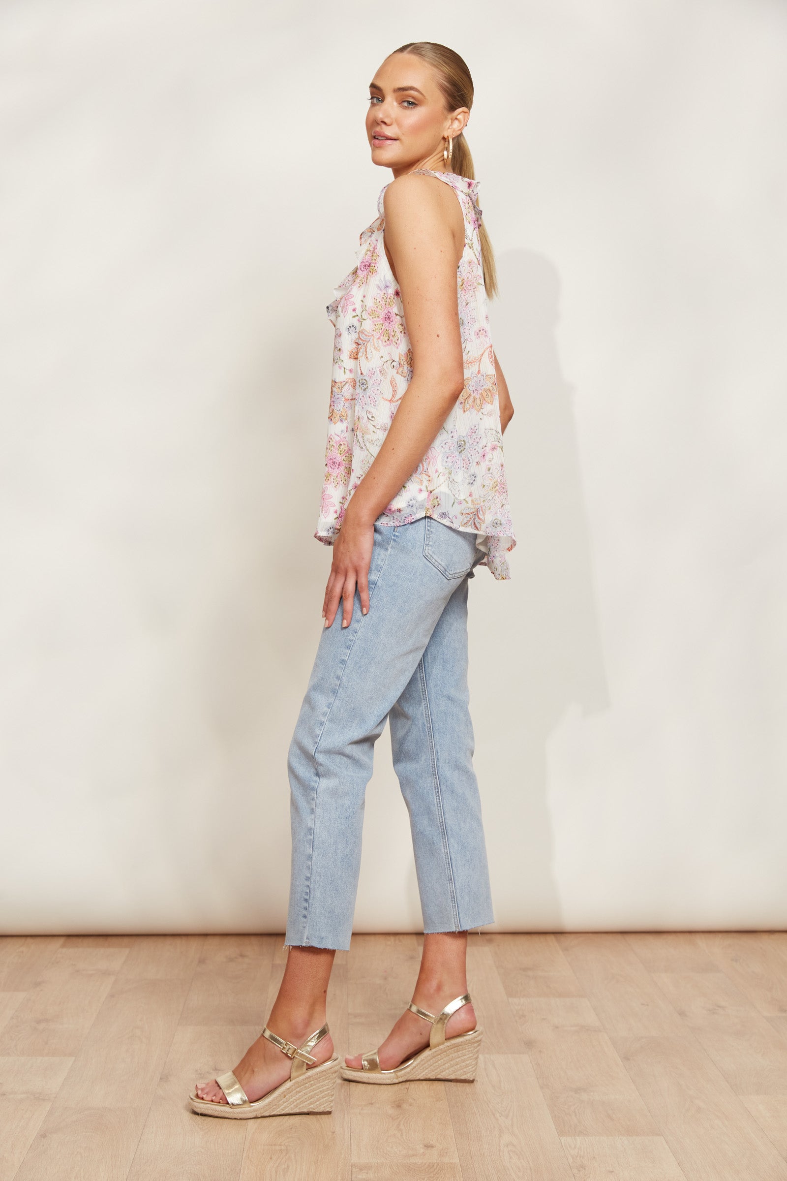 Sereno Tank - Paisley - eb&ive Clothing - Top Sleeveless