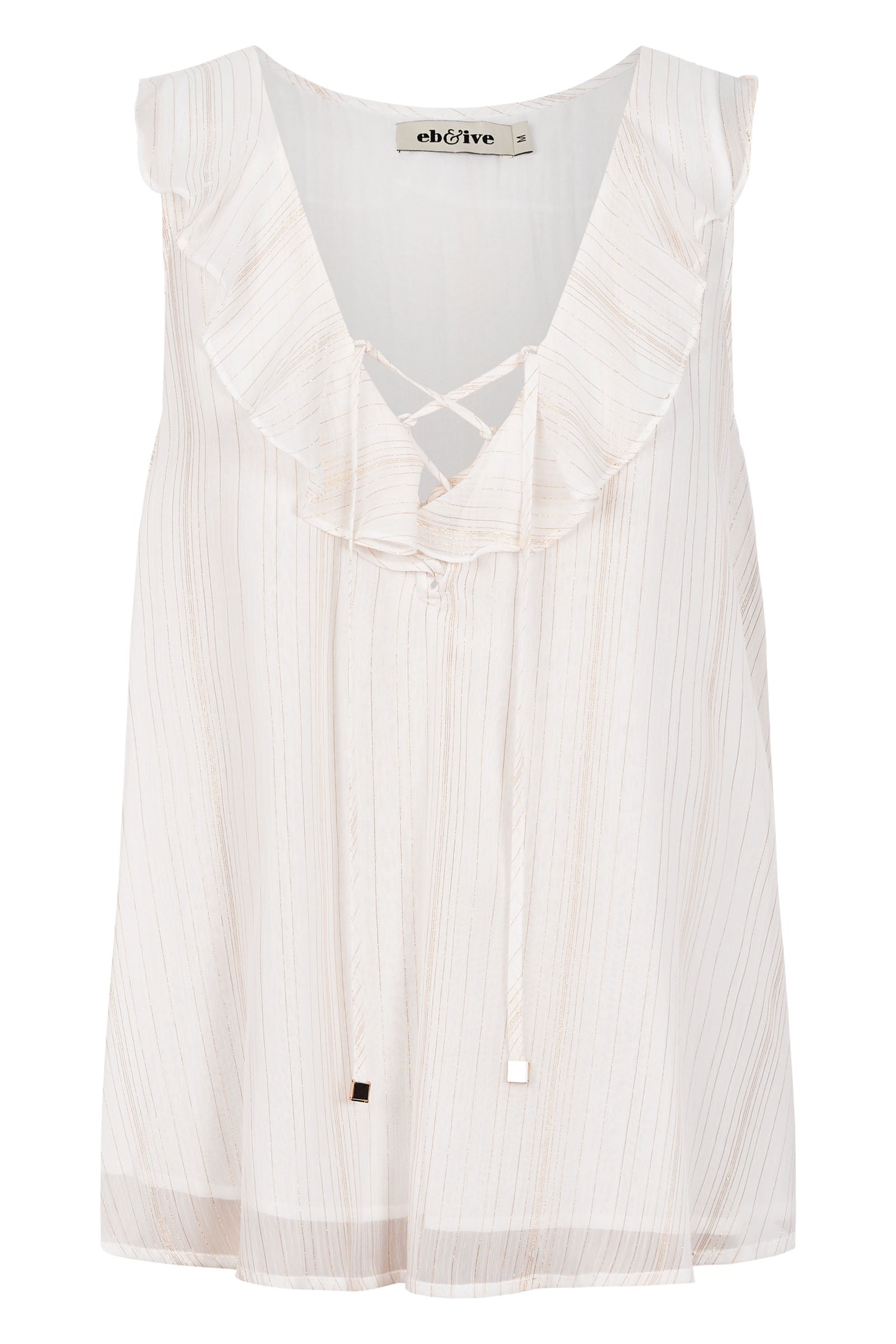 Sereno Tank - Pearl - eb&ive Clothing - Top Sleeveless