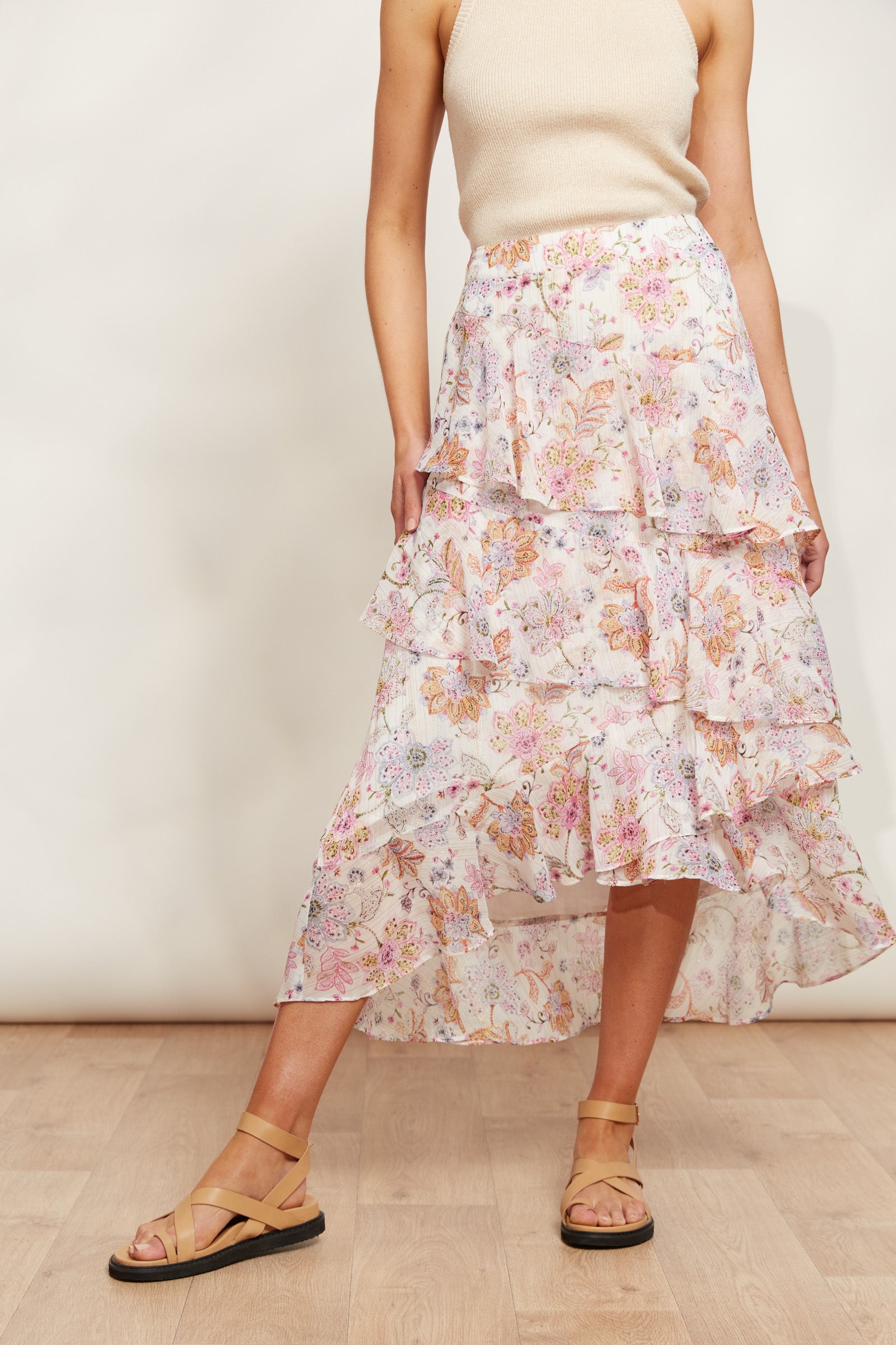 Sereno Skirt - Paisley - eb&ive Clothing - Skirt Mid