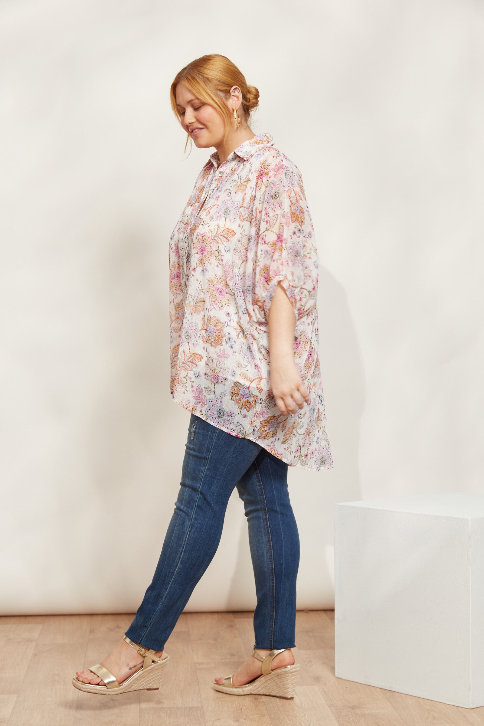 Sereno Relaxed Shirt - Paisley - eb&ive Clothing - Shirt L/S One Size