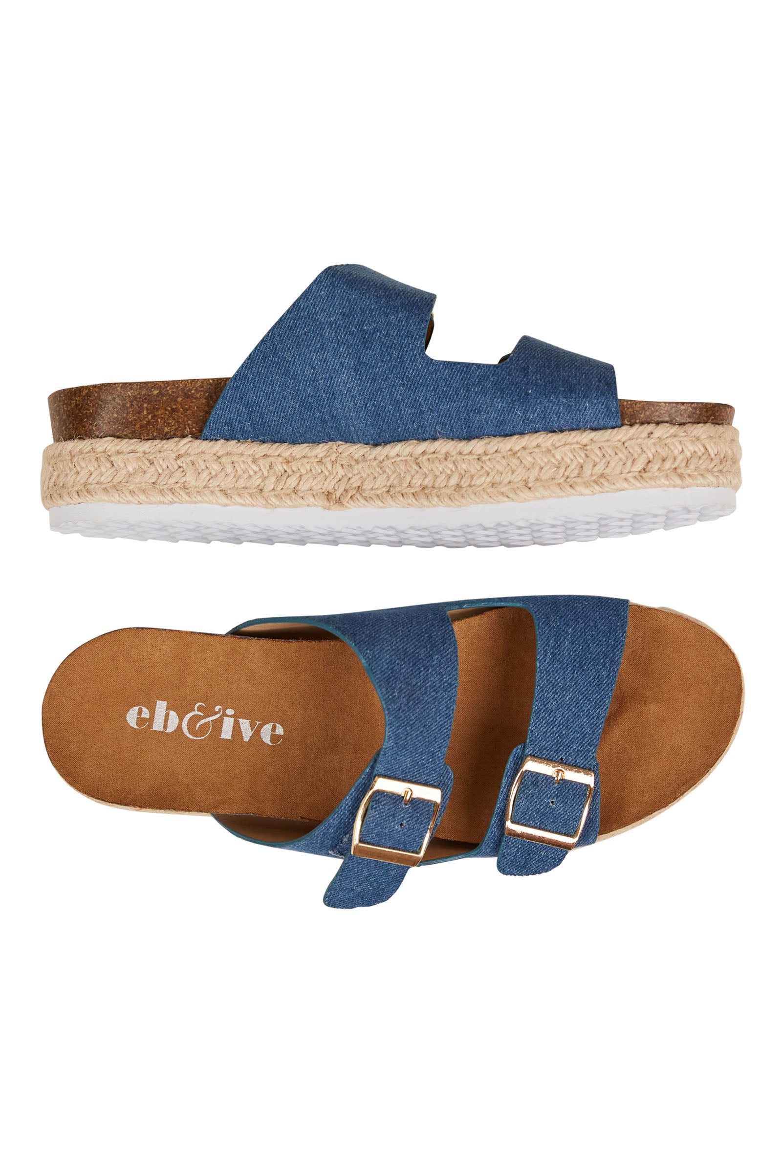 Playa Slide - Denim - eb&ive Footwear - Sandals