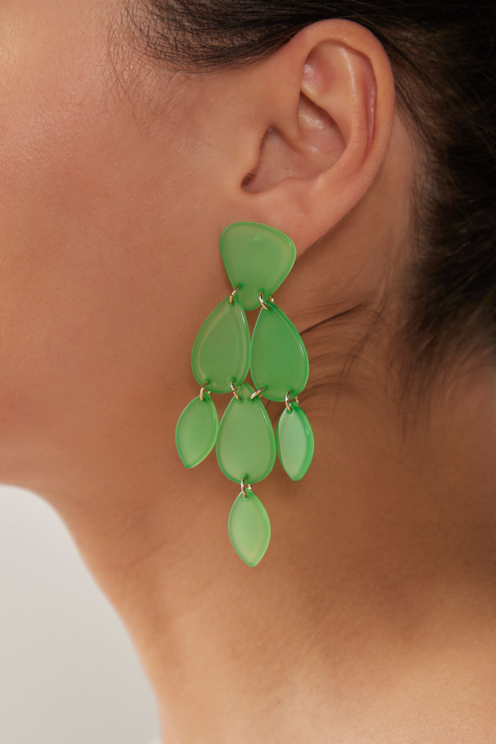 Elysian Drop Earring - Emerald - eb&ive Earring