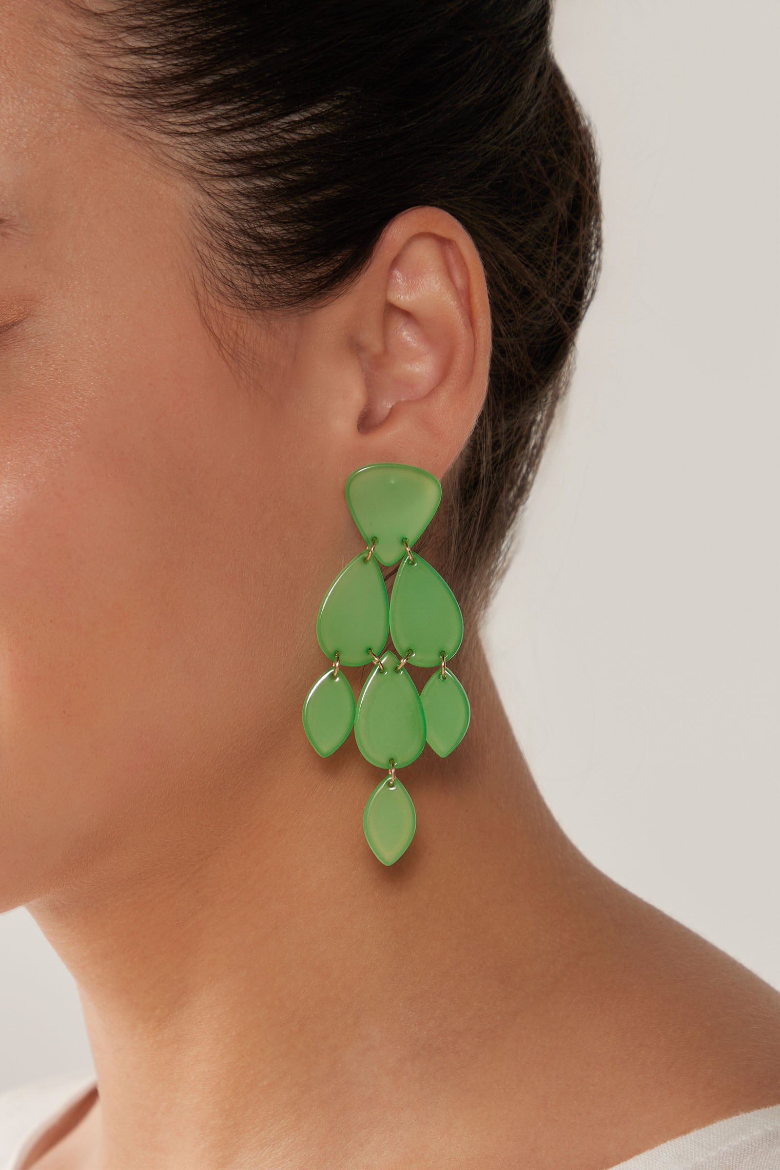 Elysian Drop Earring - Emerald - eb&ive Earring