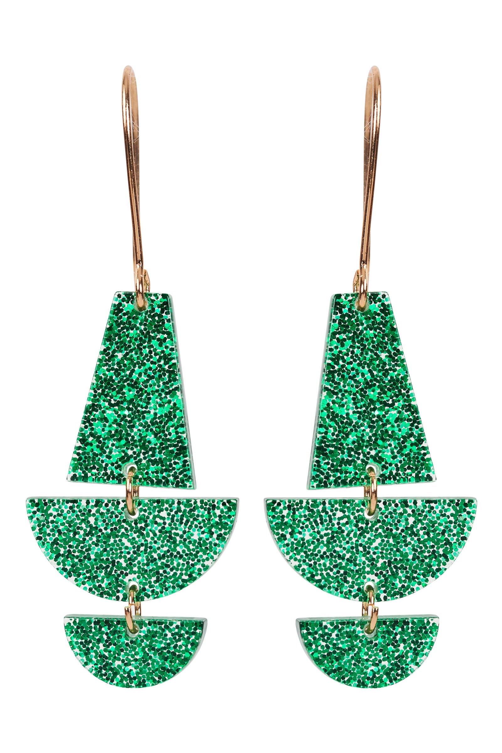 Jovial Drop Earring - Emerald - eb&ive Earring