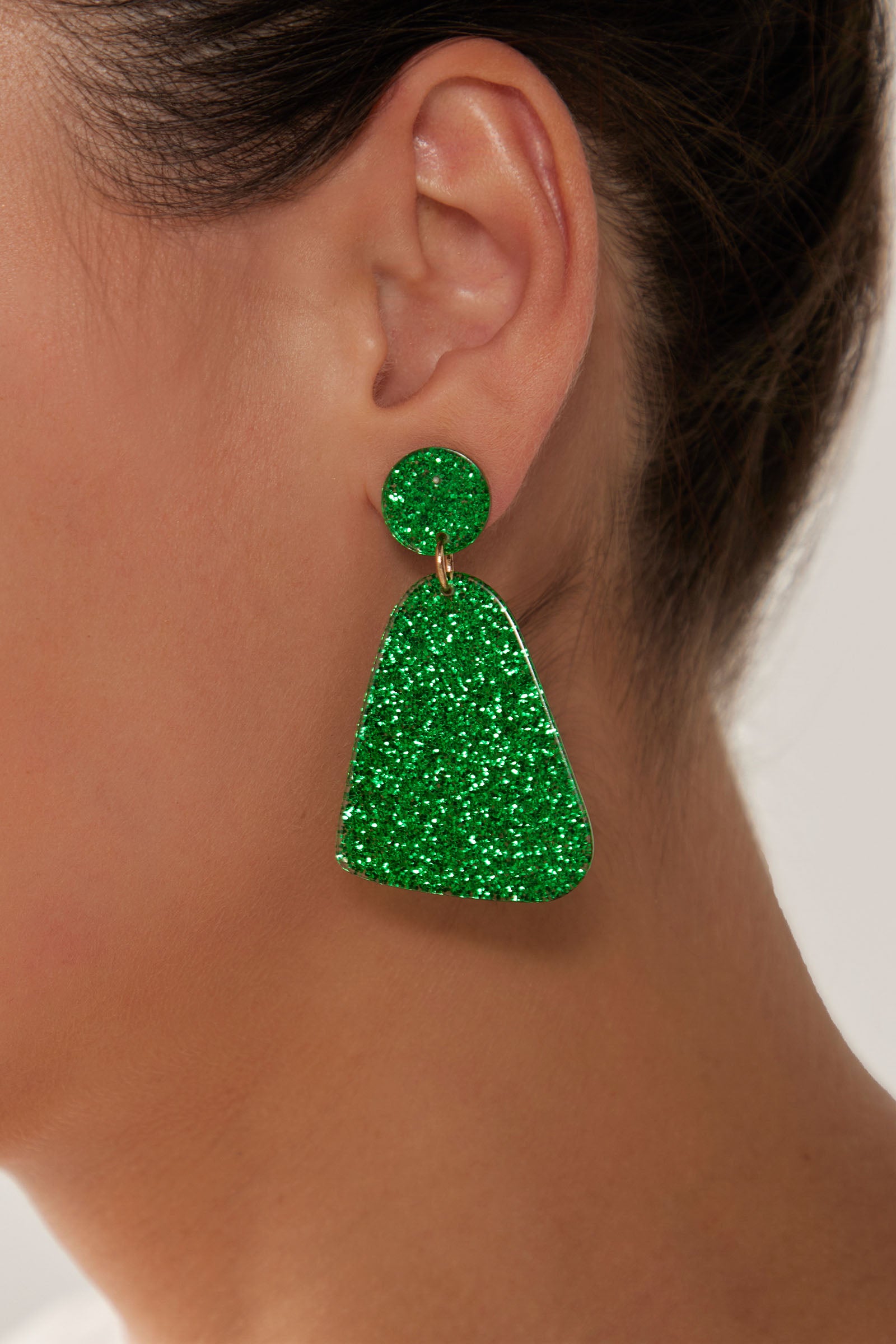 Jovial Sparkle Earring - Emerald - eb&ive Earring