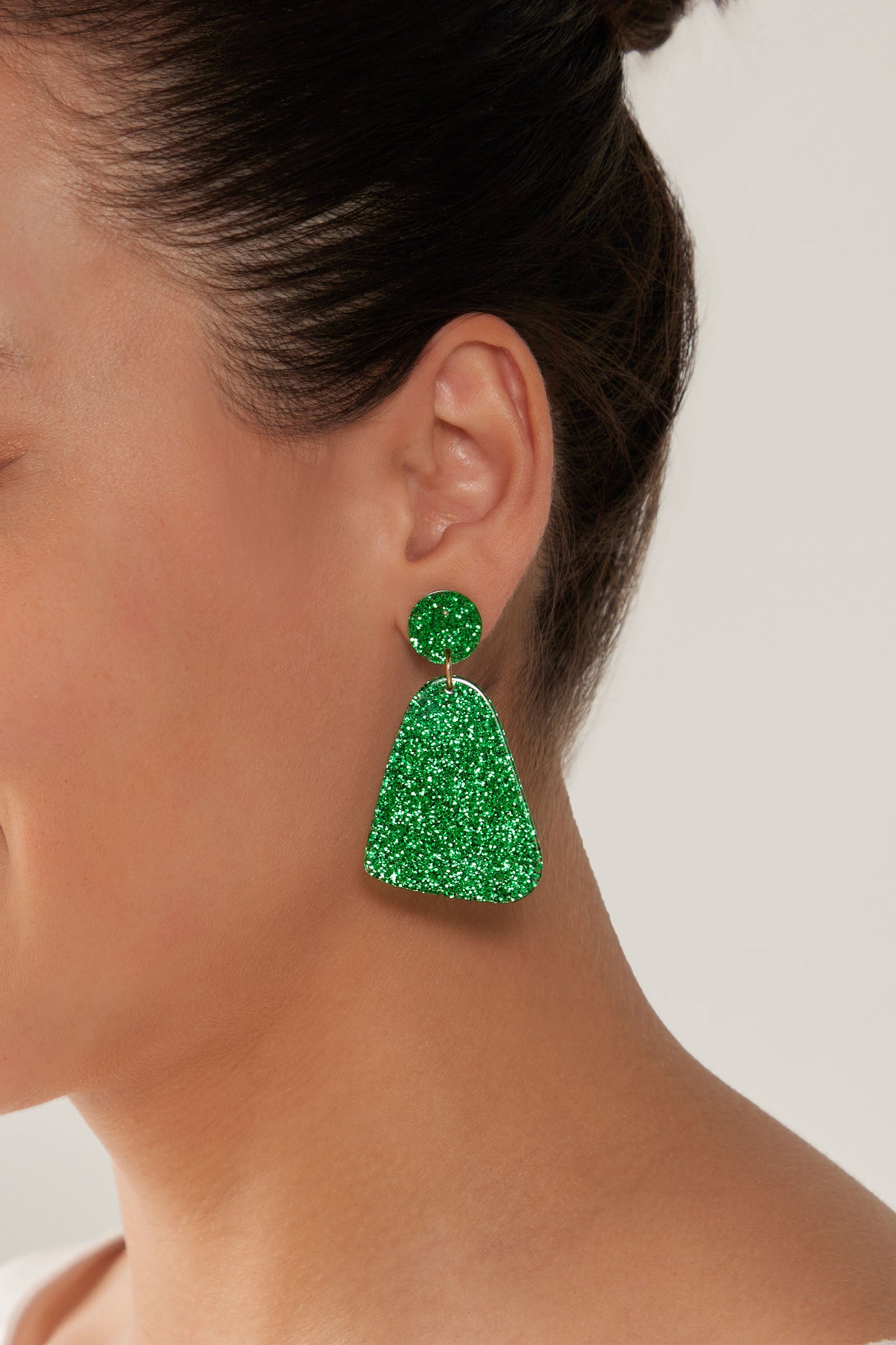 Jovial Sparkle Earring - Emerald - eb&ive Earring