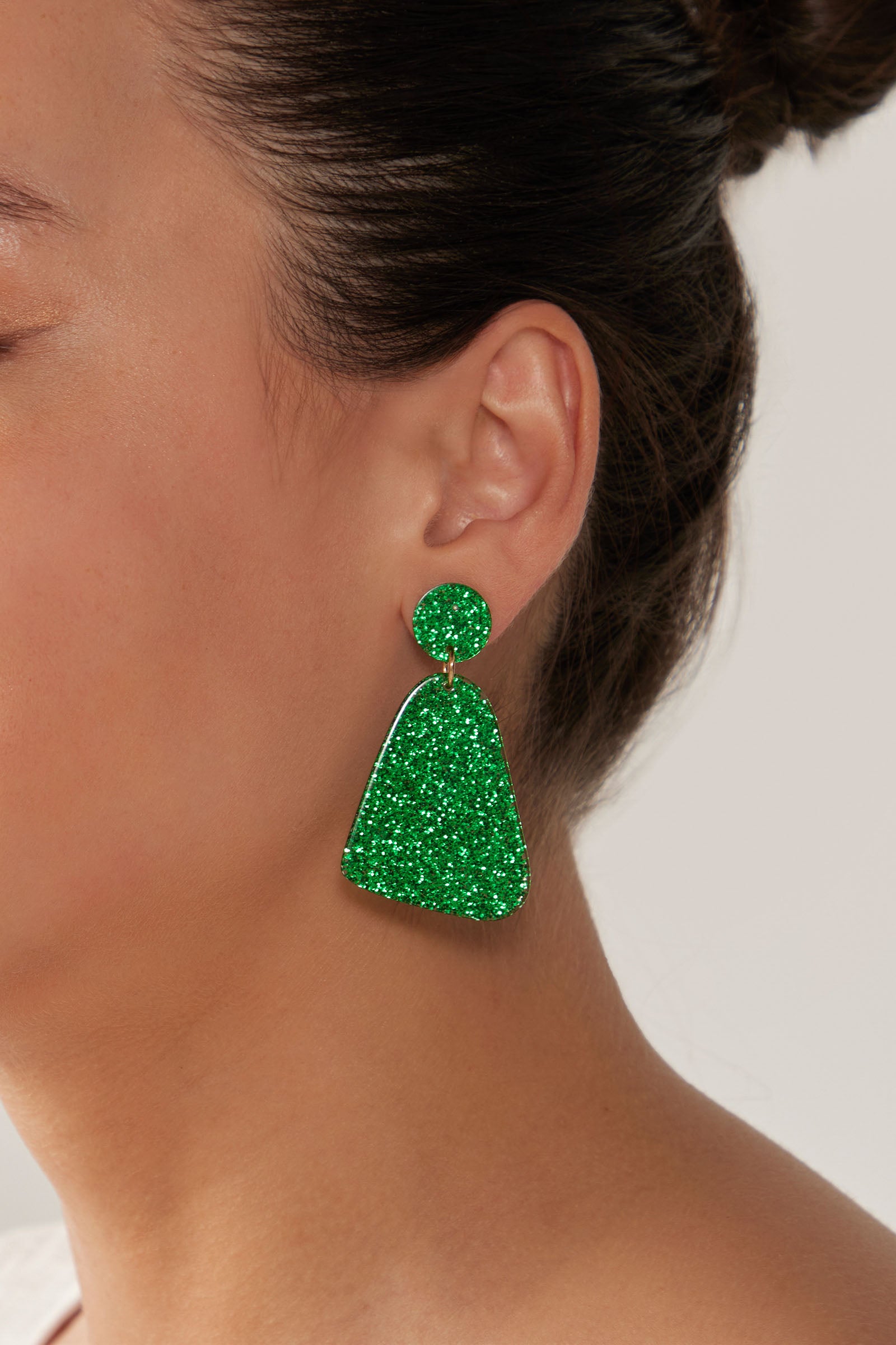 Jovial Sparkle Earring - Emerald - eb&ive Earring