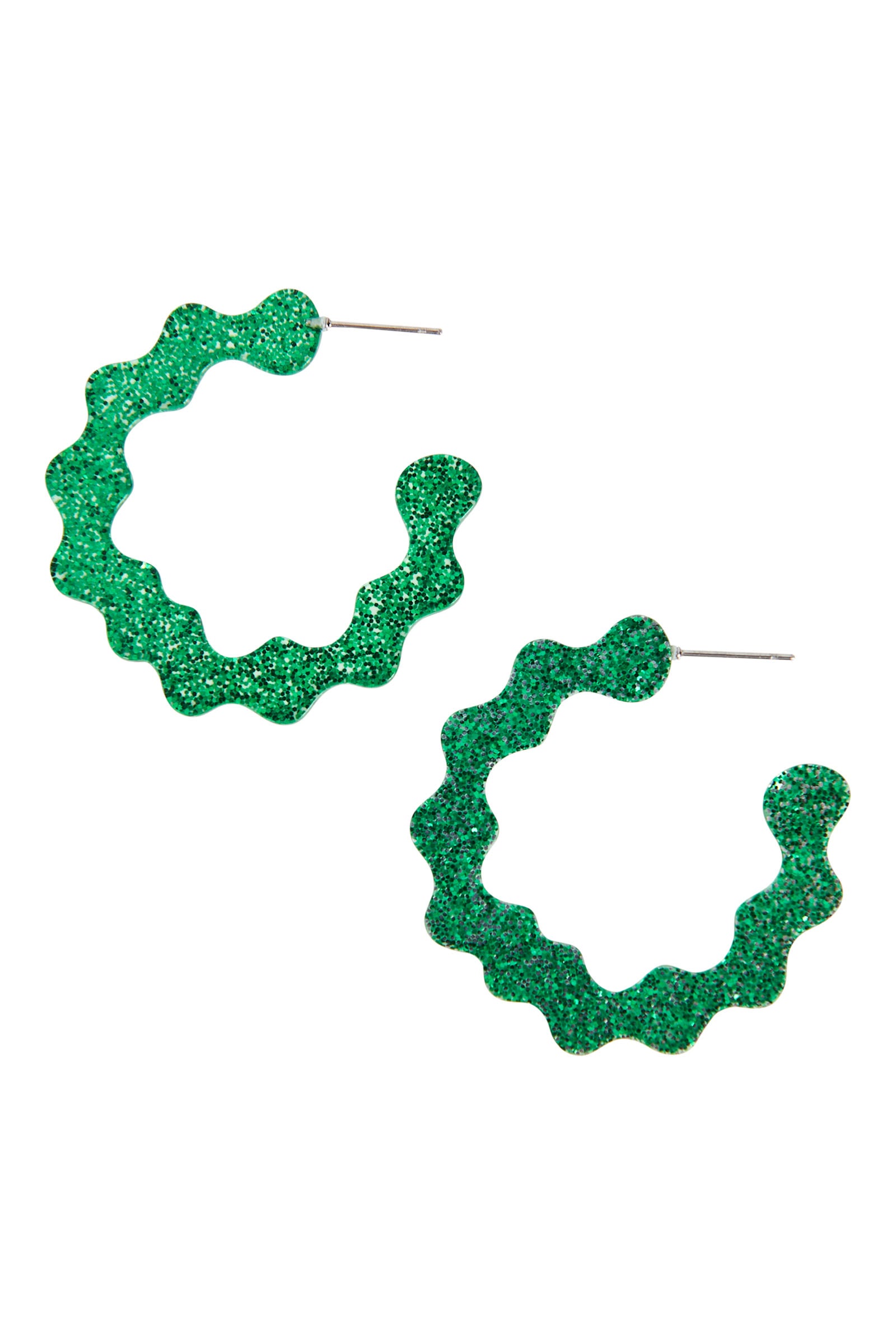 Jovial Hoop Earring - Emerald - eb&ive Earring