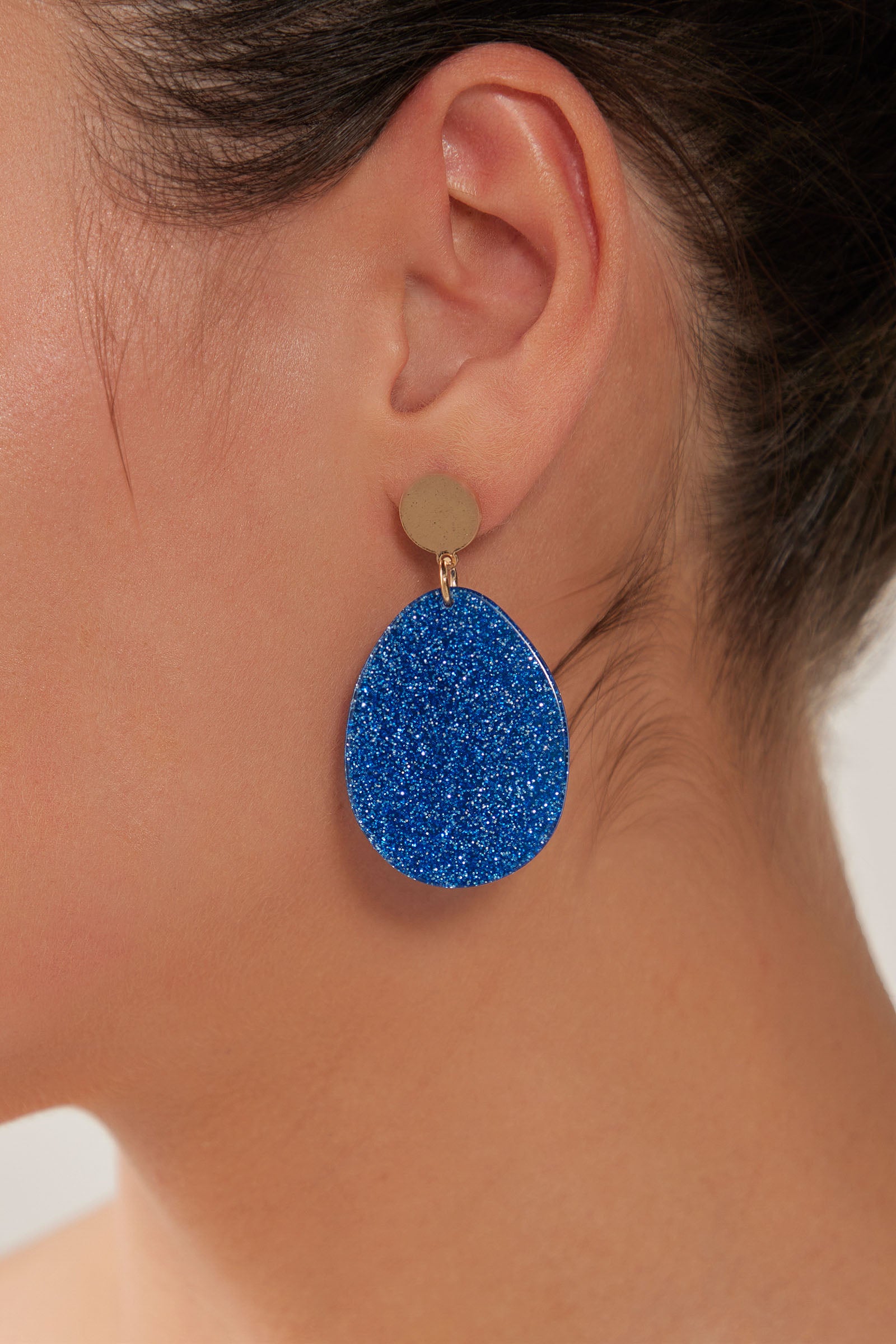 Merry Oval Earring  - Cobalt - eb&ive Earring