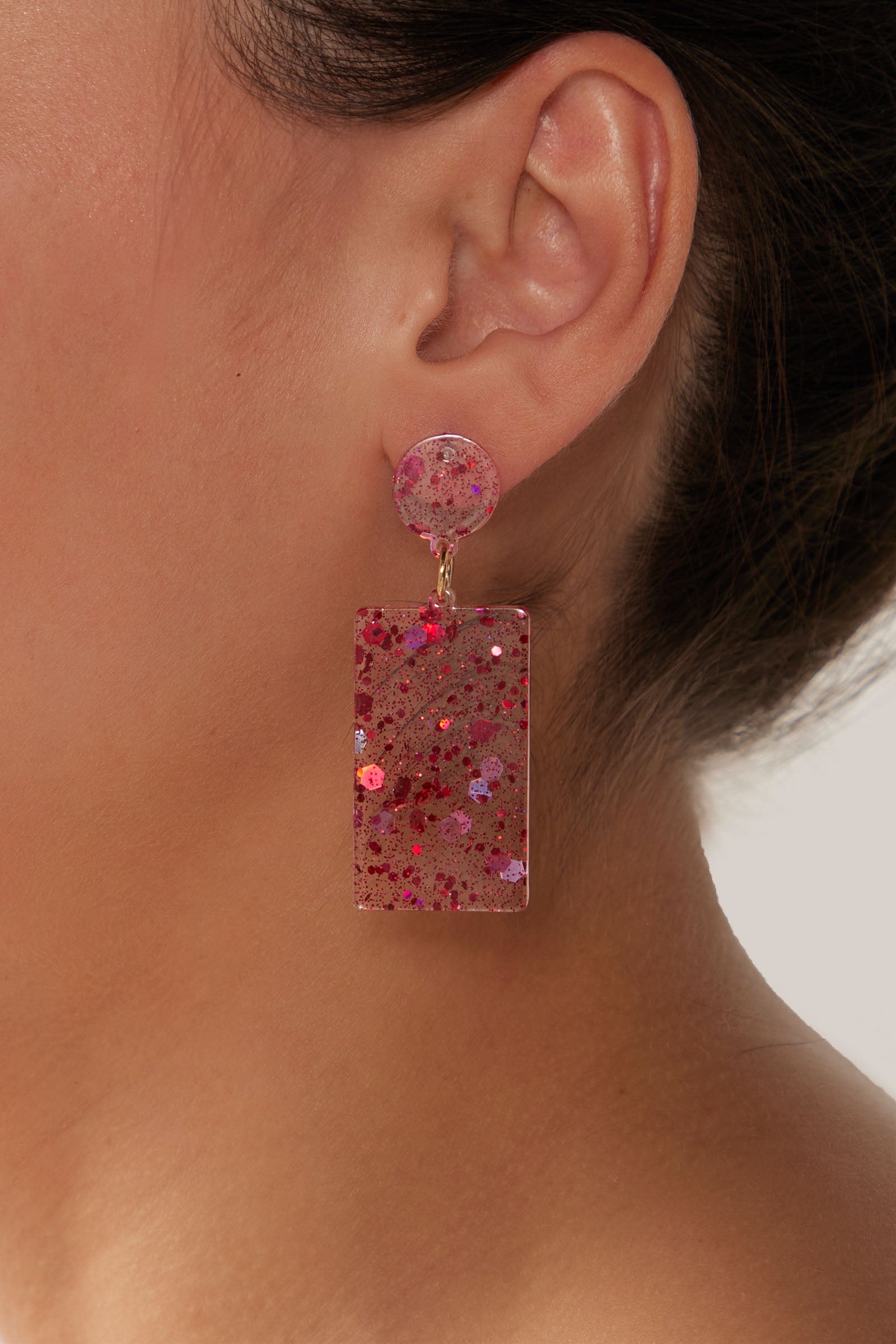 Merry Drop Earring - Raspberry - eb&ive Earring