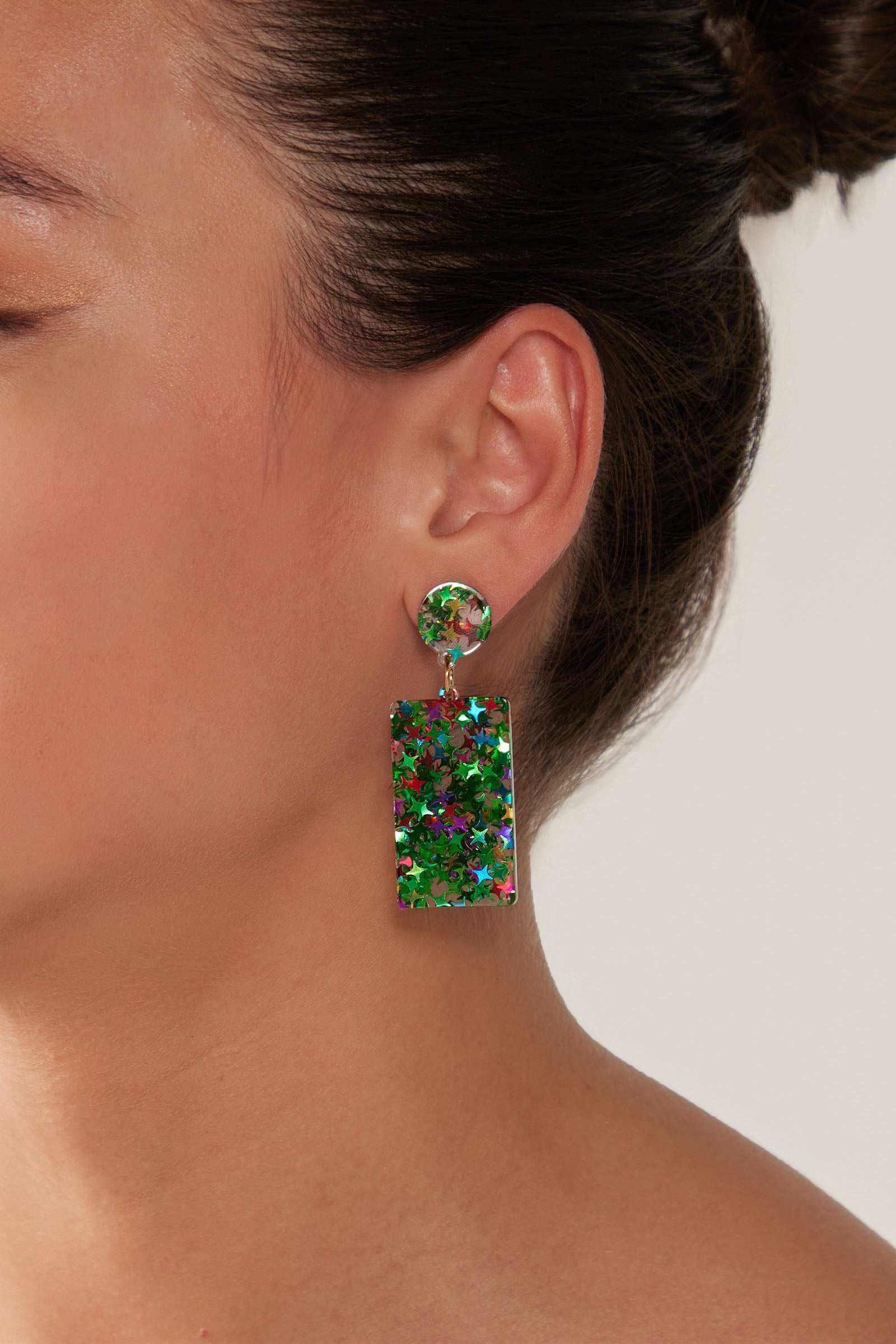 Merry Drop Earring - Emerald - eb&ive Earring