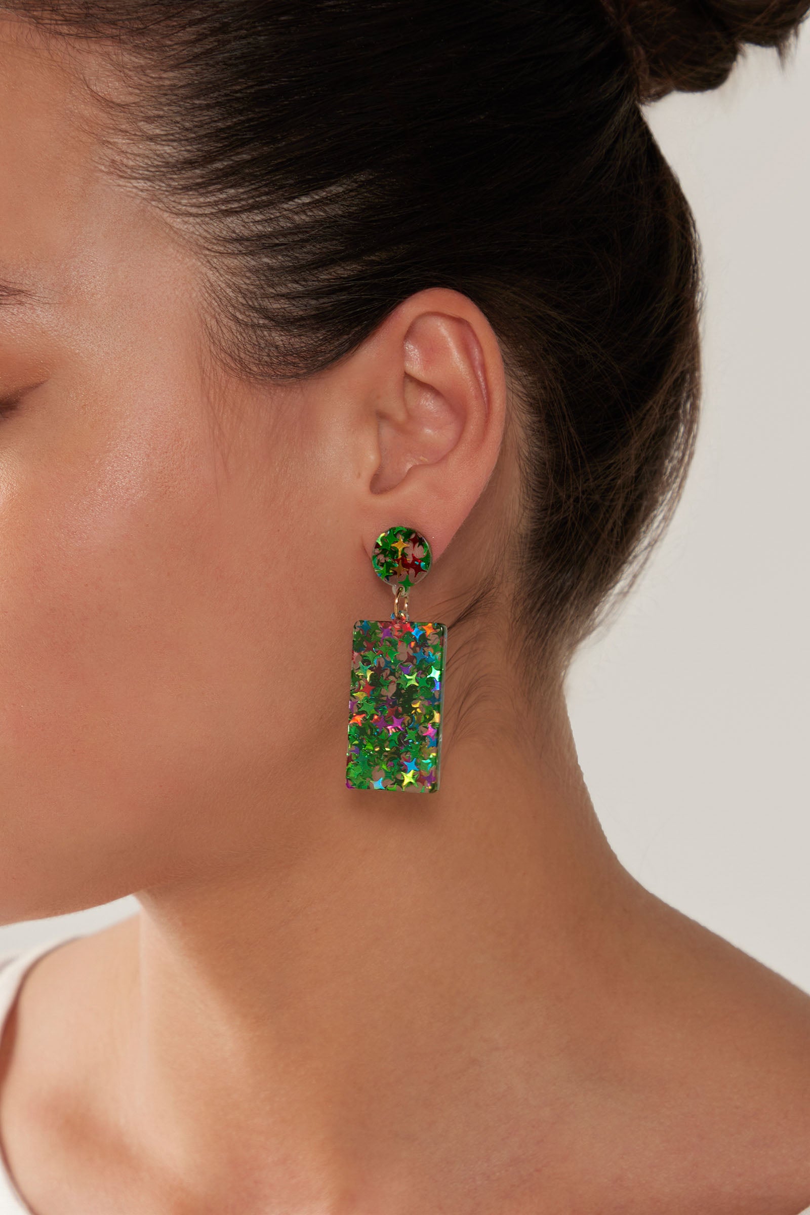 Merry Drop Earring - Emerald - eb&ive Earring