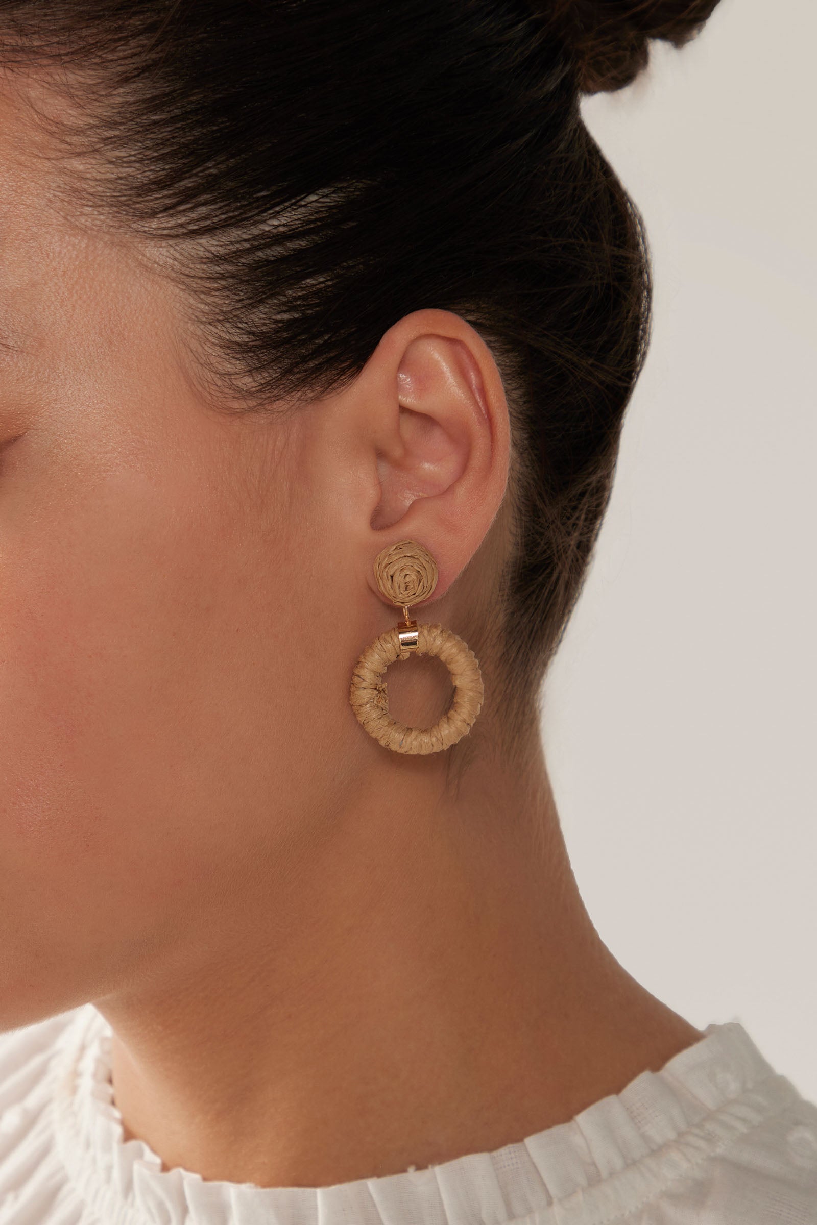 Sojourn Round Earring  - Dune - eb&ive Earring