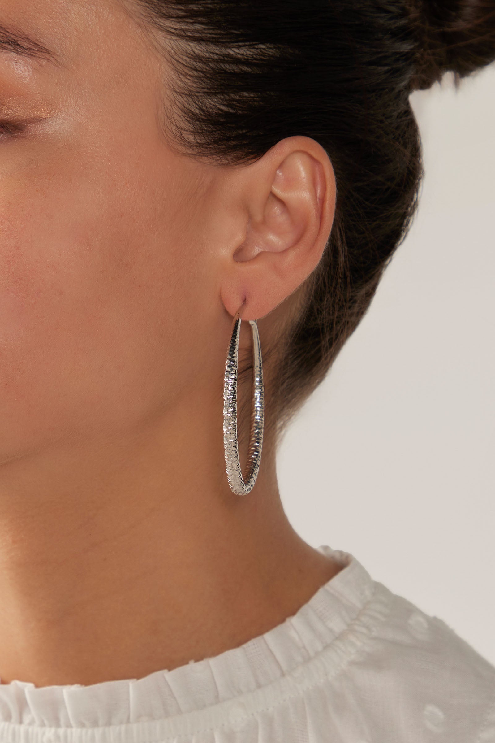 Mizu Hoop Earring - Silver - eb&ive Earring