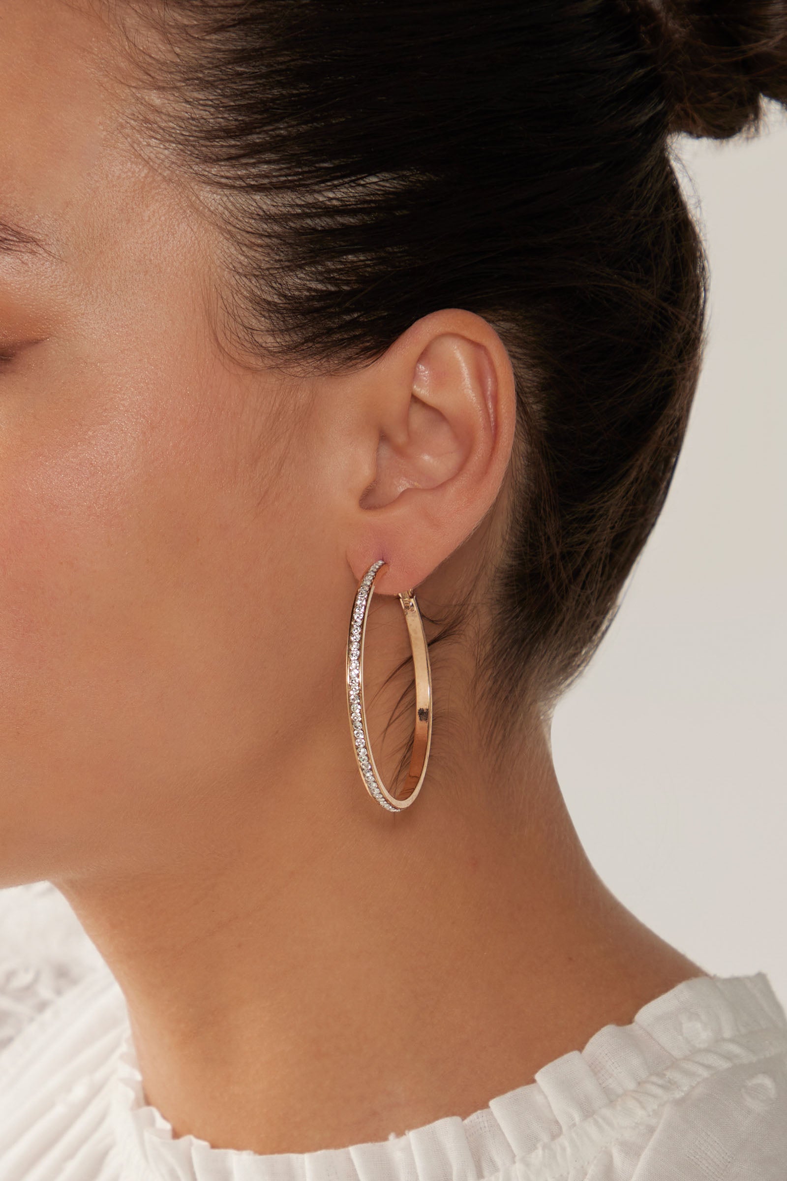 Lujo Hoop Earring - Gold - eb&ive Earring